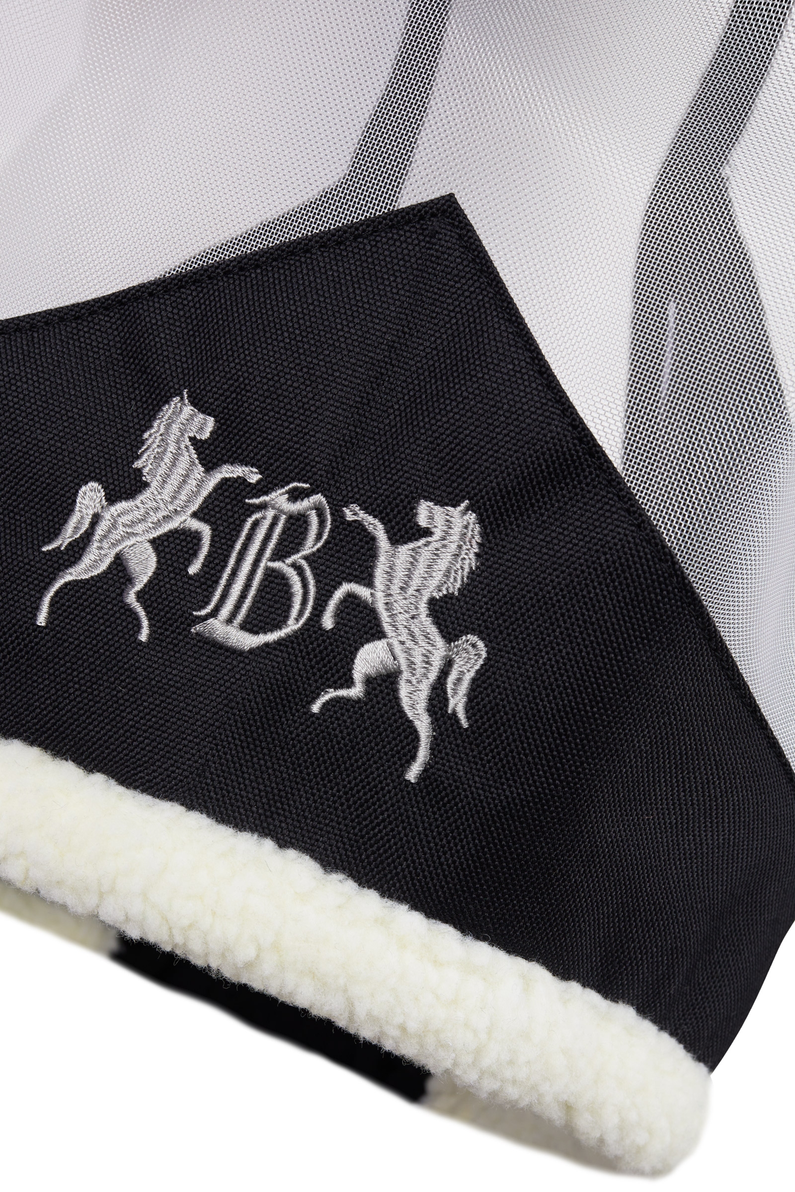 B Vertigo Delux Fliegenmaske mit Kunstfell