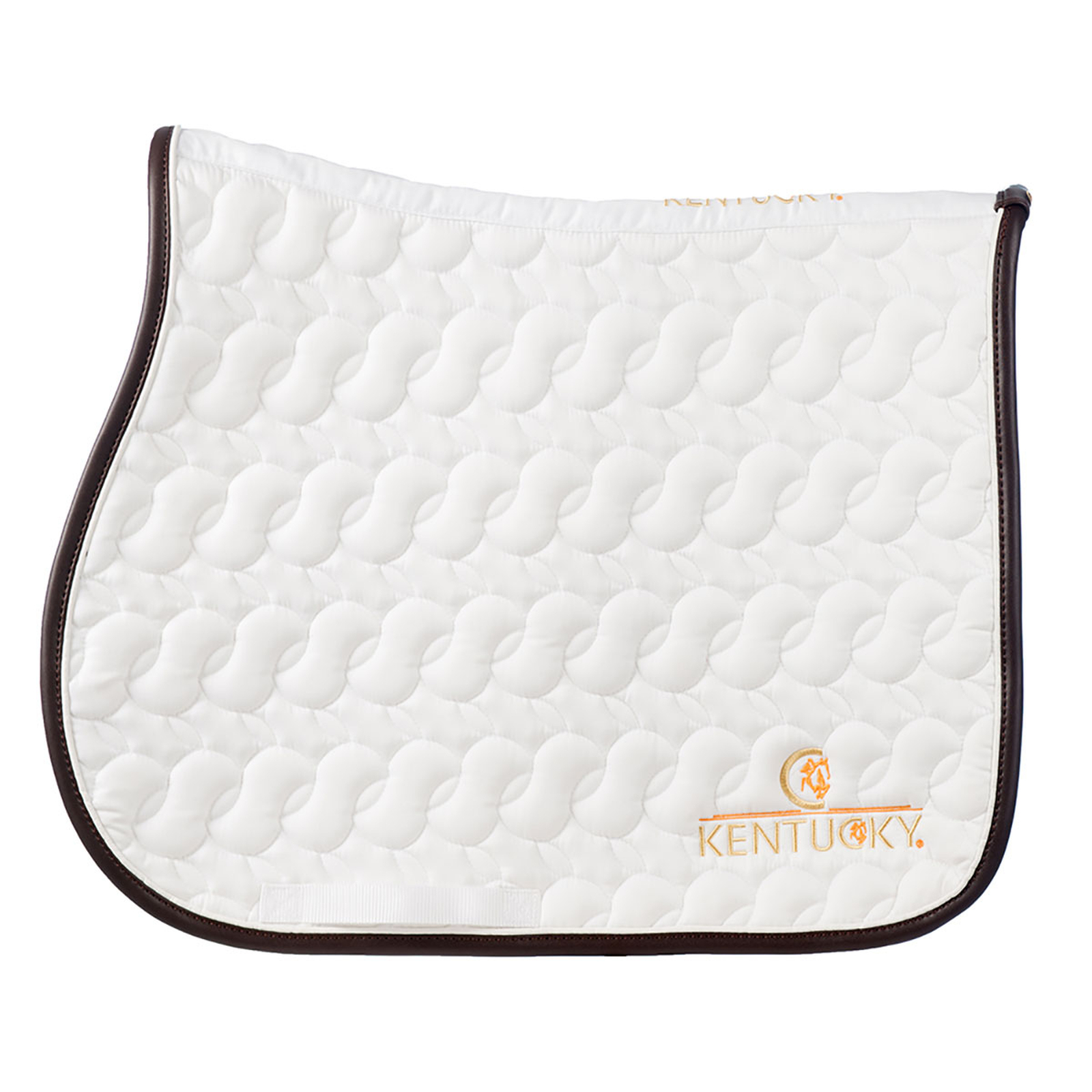 White/White/Brown Kentucky Horsewear Schabracke Absorb