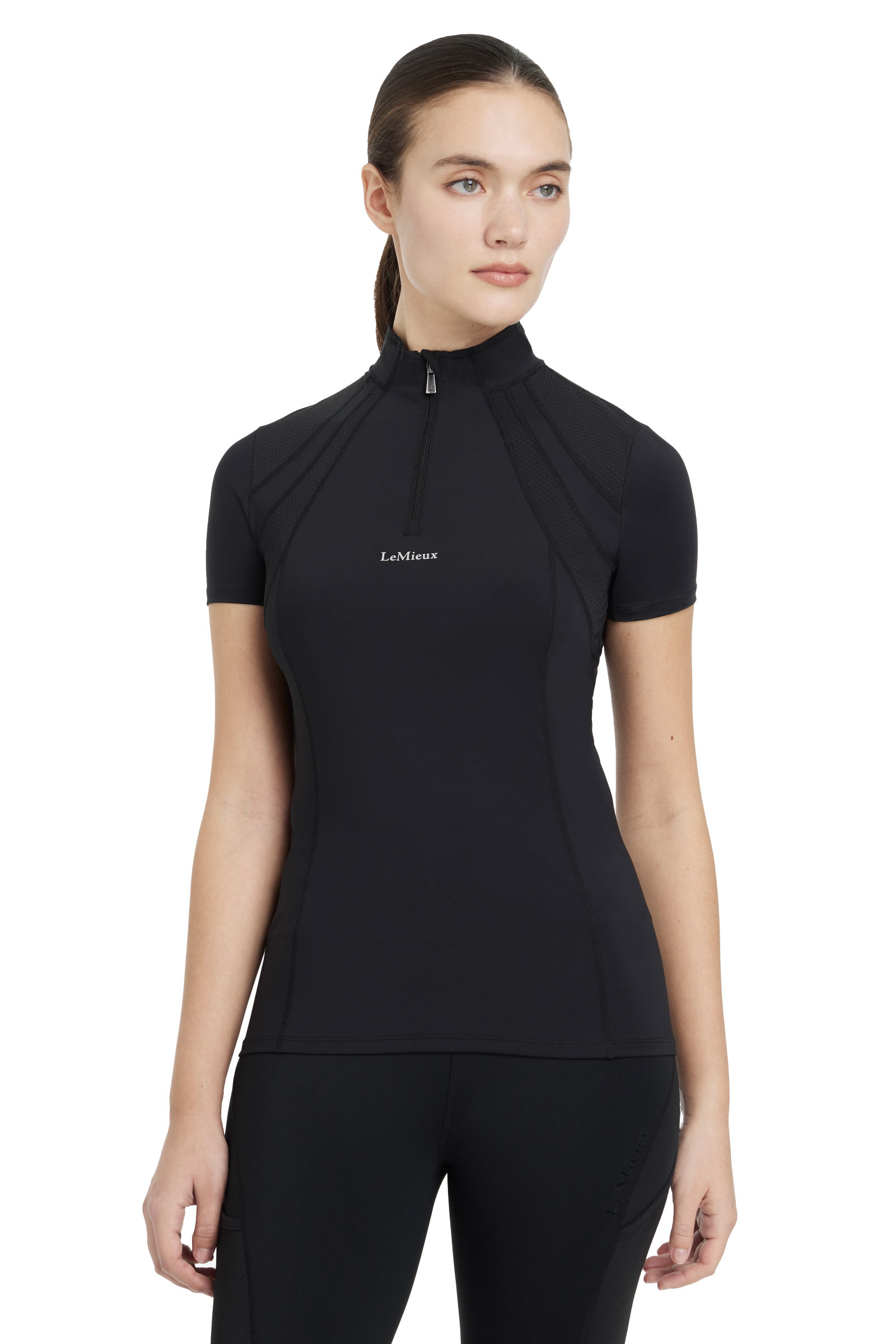 Black LeMieux Damen Mia Mesh Base Layer