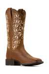 Ariat Damen Round Up Holly Westernstiefel mit breiten Square Toe  