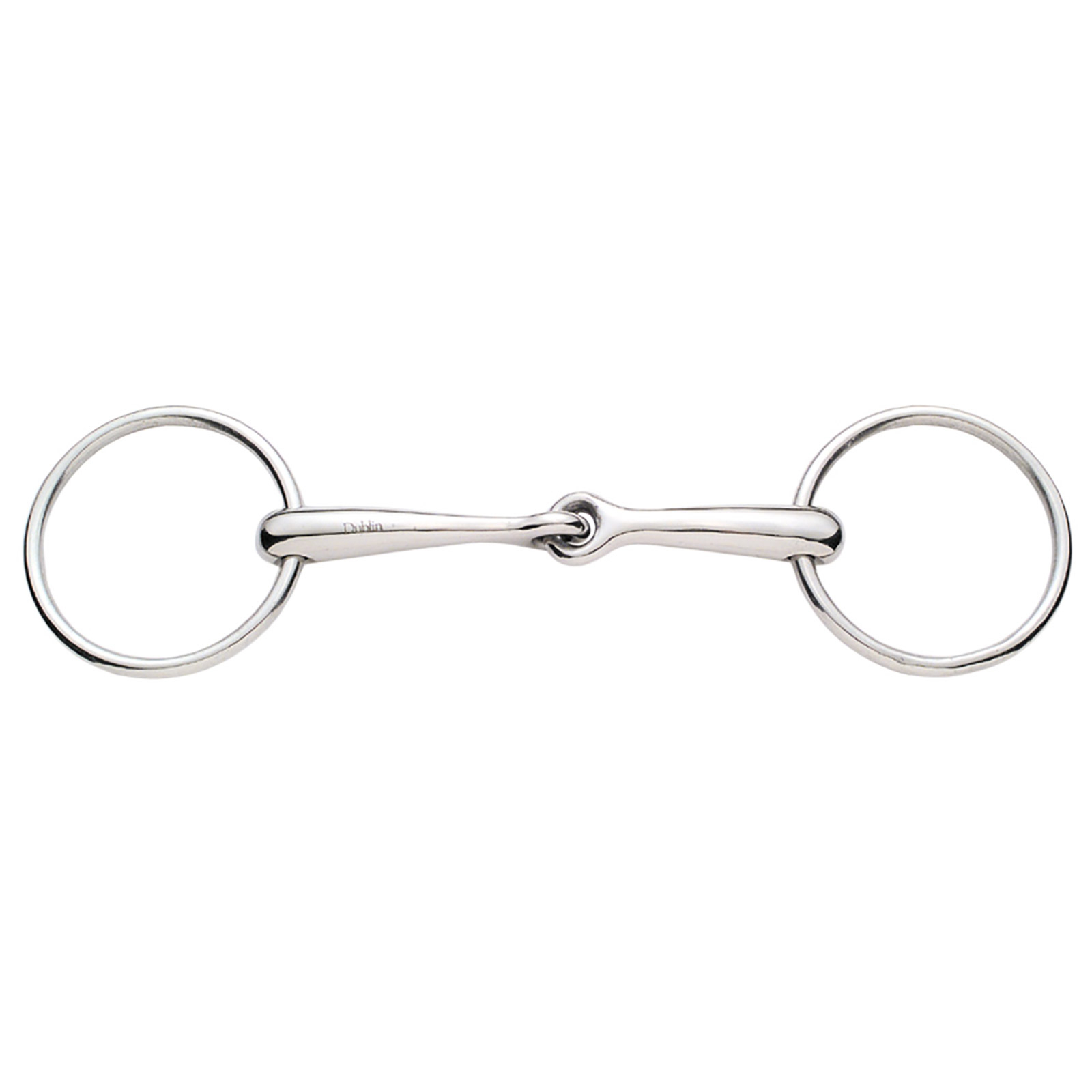 Korsteel Stainless Steel Solid Mouth Jointed 16mm Loose Ring Snaffle Bit