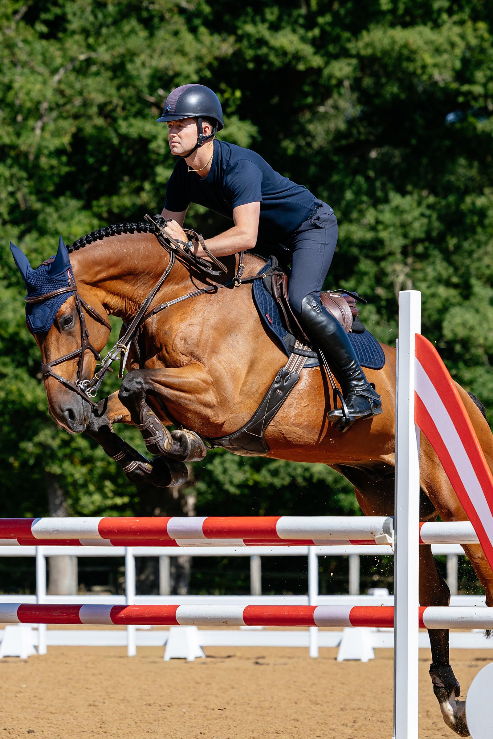 LeMieux Suede Close Contact Springschabracke