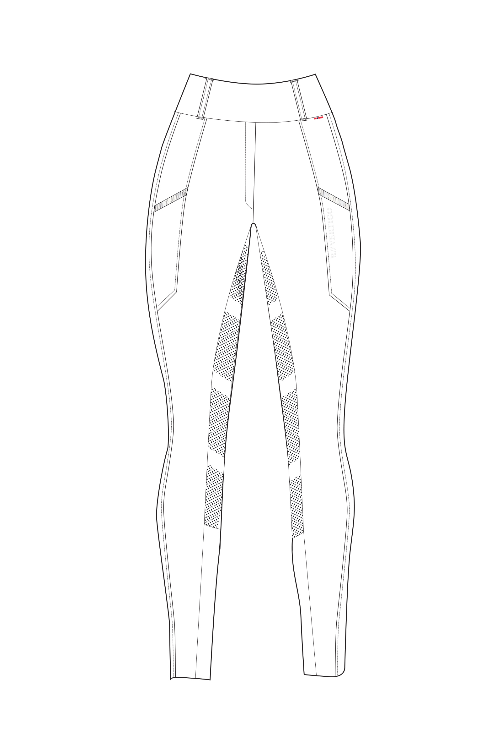 White B Vertigo Diana Damen-Kompressions-Vollbesatzreitleggings  