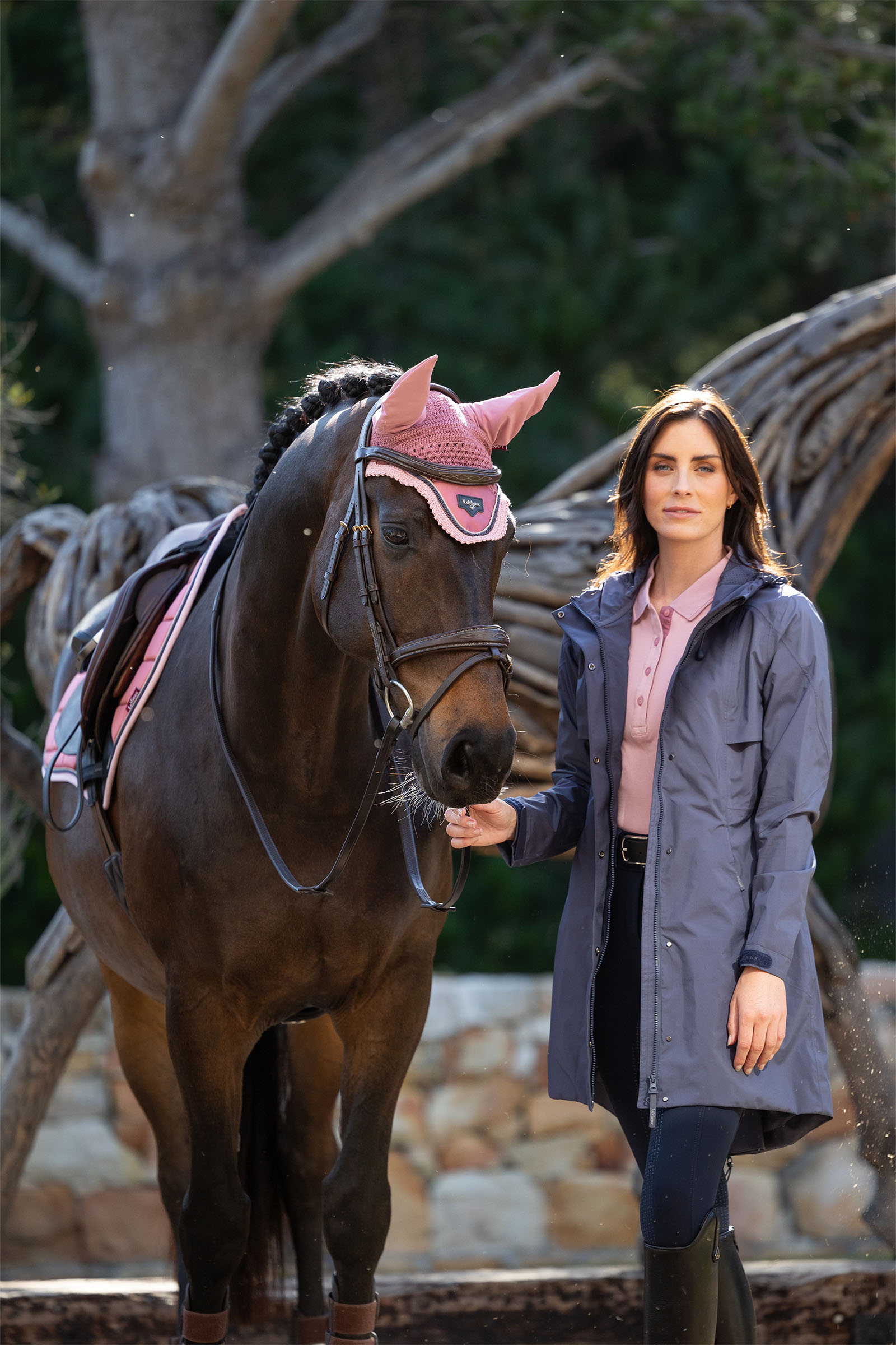 LeMieux Damen Lange Regenjacke Grace