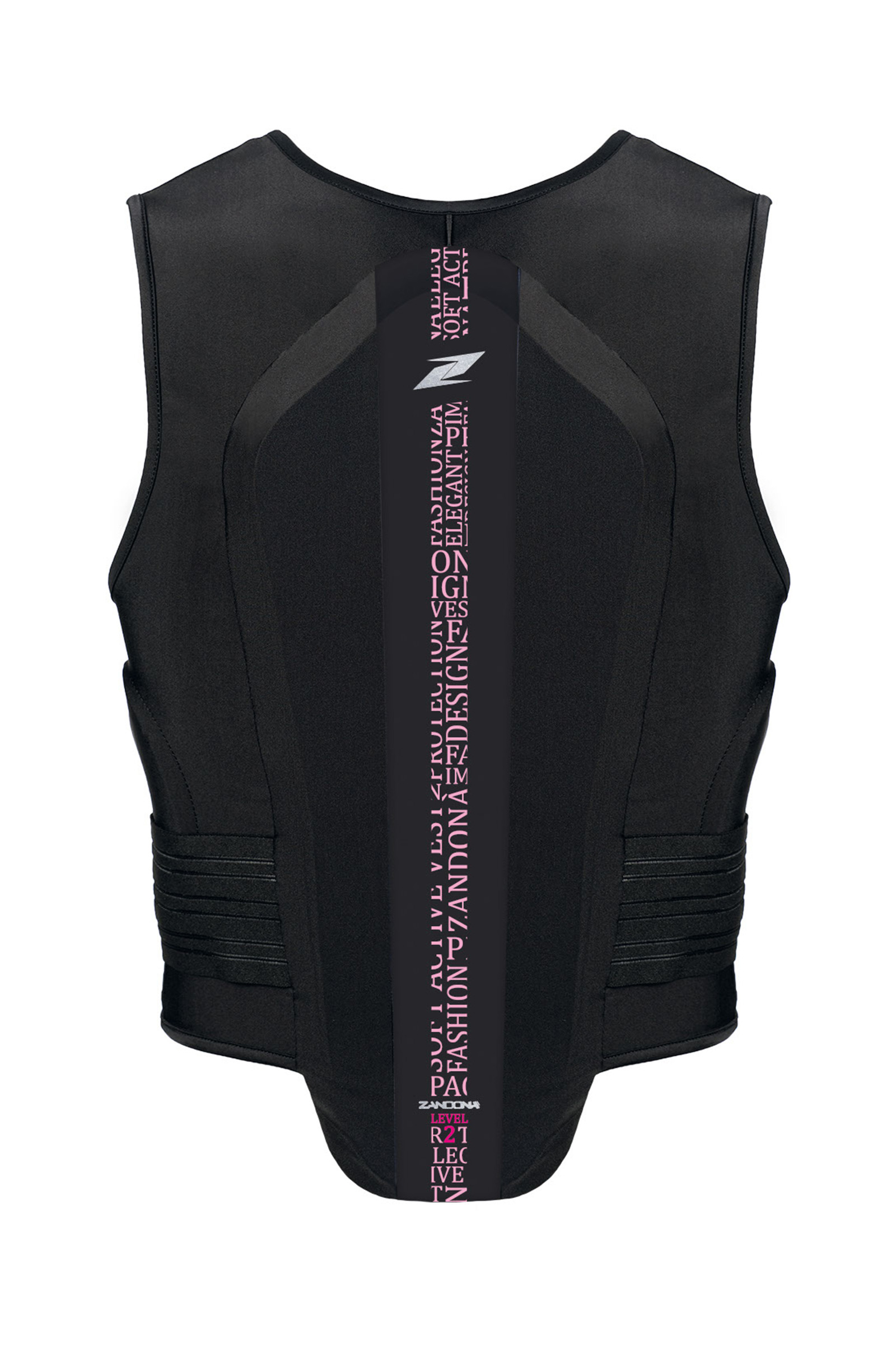 Black/Light Pink Stretch Zandona Soft Vest Pro Kid Rückenprotektor für Kinder