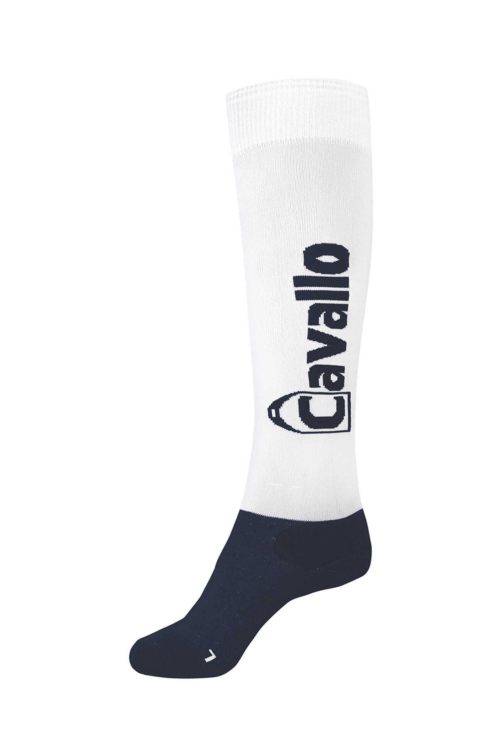 White/Dark Blue Cavallo CAVALSIMO Reitsocken