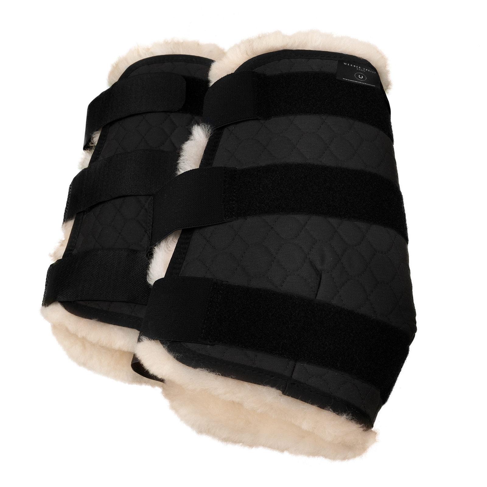 Black/Off-White Christ Gamaschen Vorderbeine