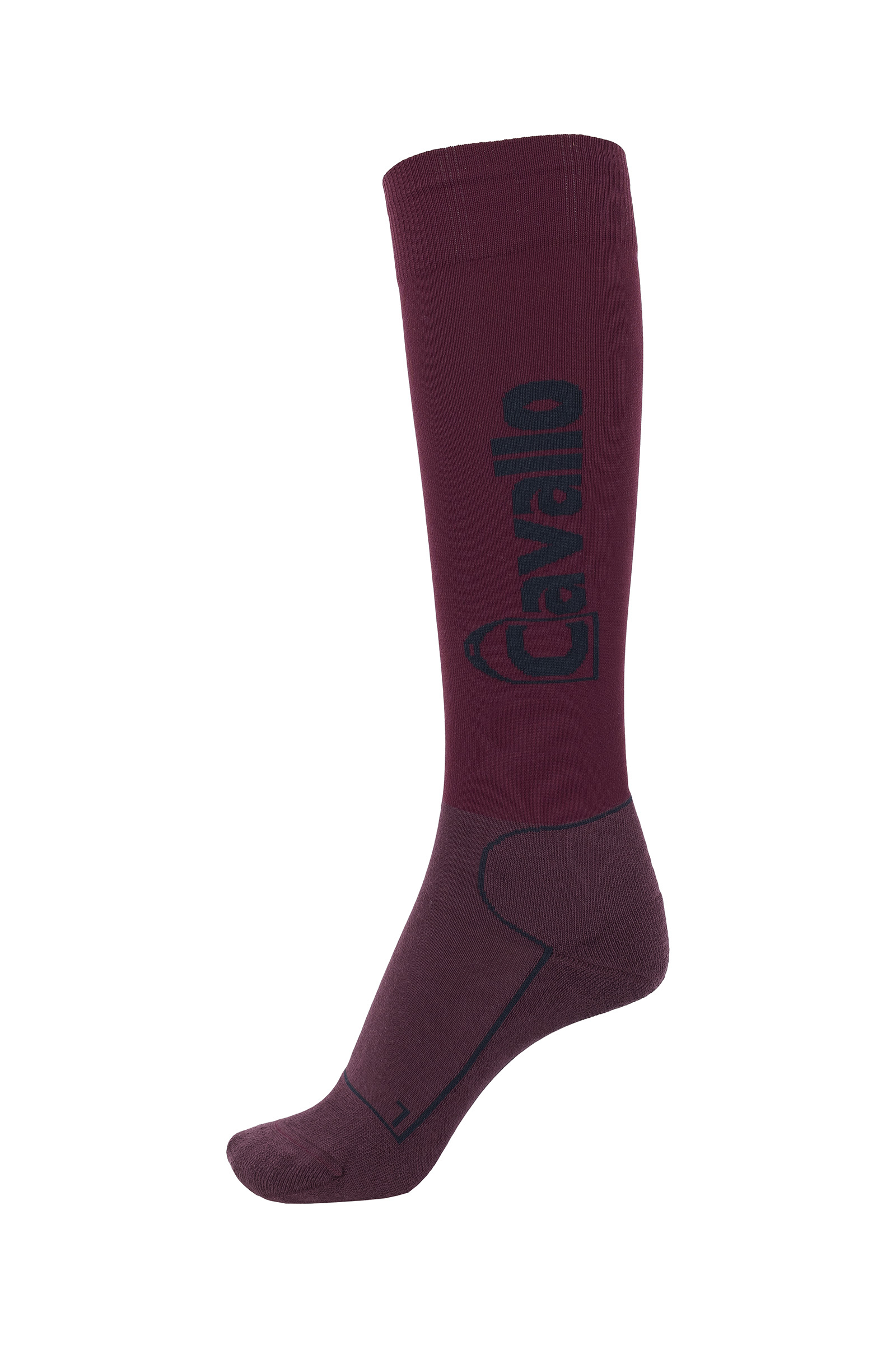 Port Wine Red/Navy Cavallo CAVALSIMO Reitsocken