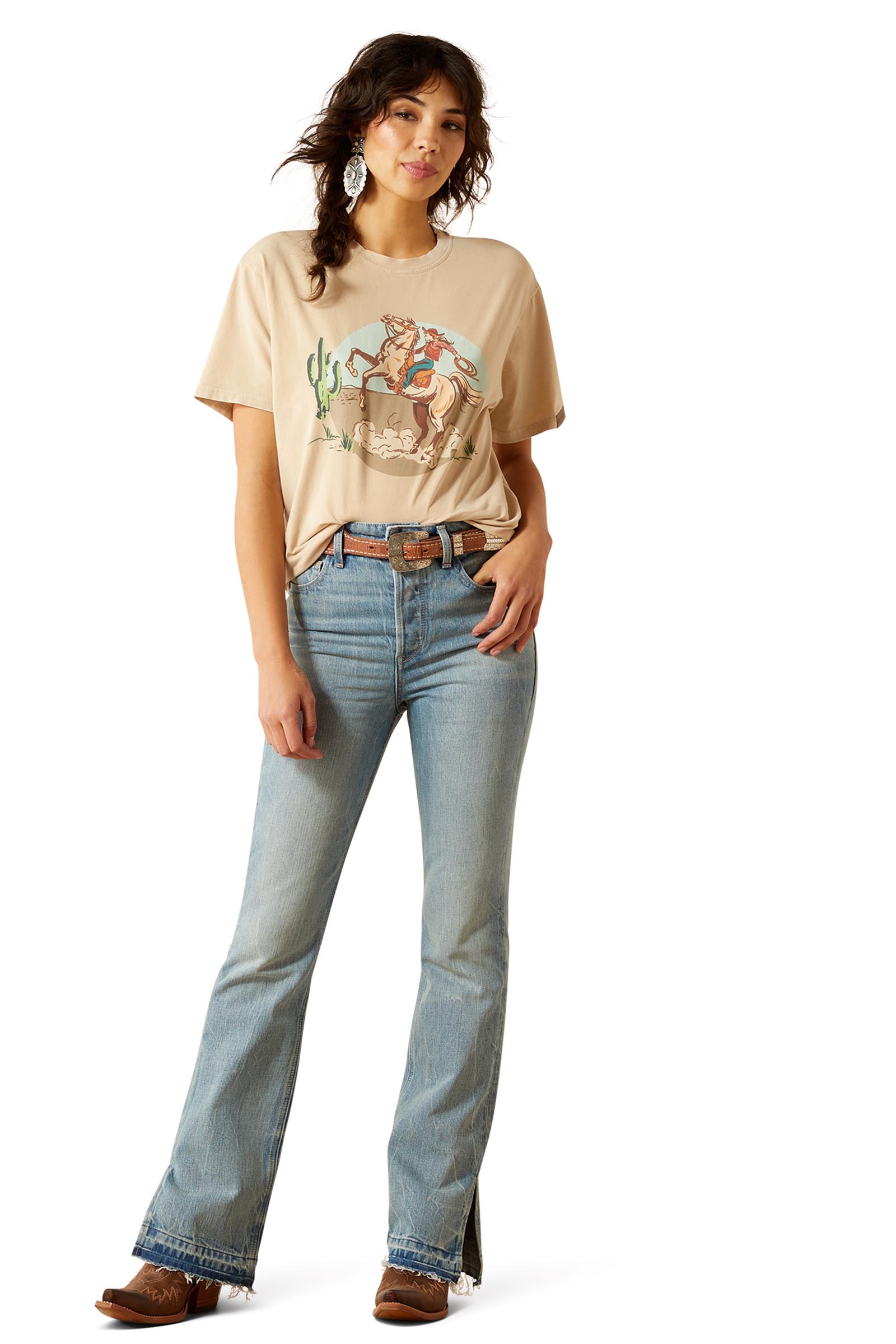 Ariat Ride On Damen T-Shirt