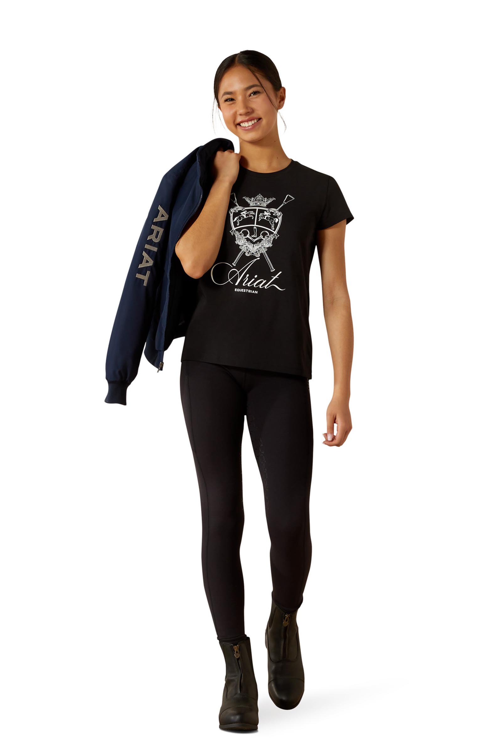 Ariat Ritzy Logo Kinder T-Shirt mit kurzen Ärmeln