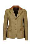 Dublin Albany Damen Tweed Jacke mit Wildlederkragen 