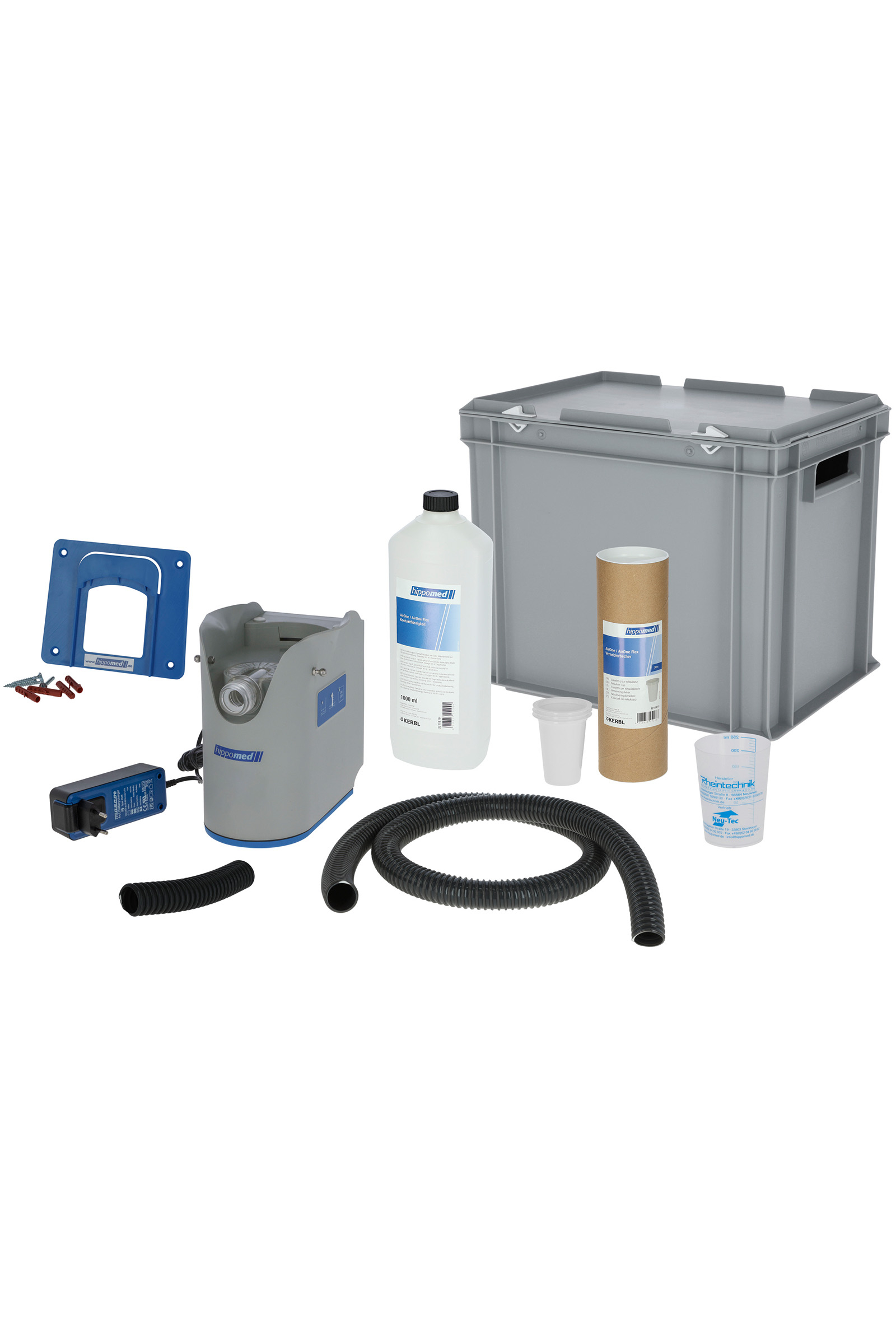 Hippomed AirOne Flex Batterie Ultraschall Inhaliergerät ohne Maske