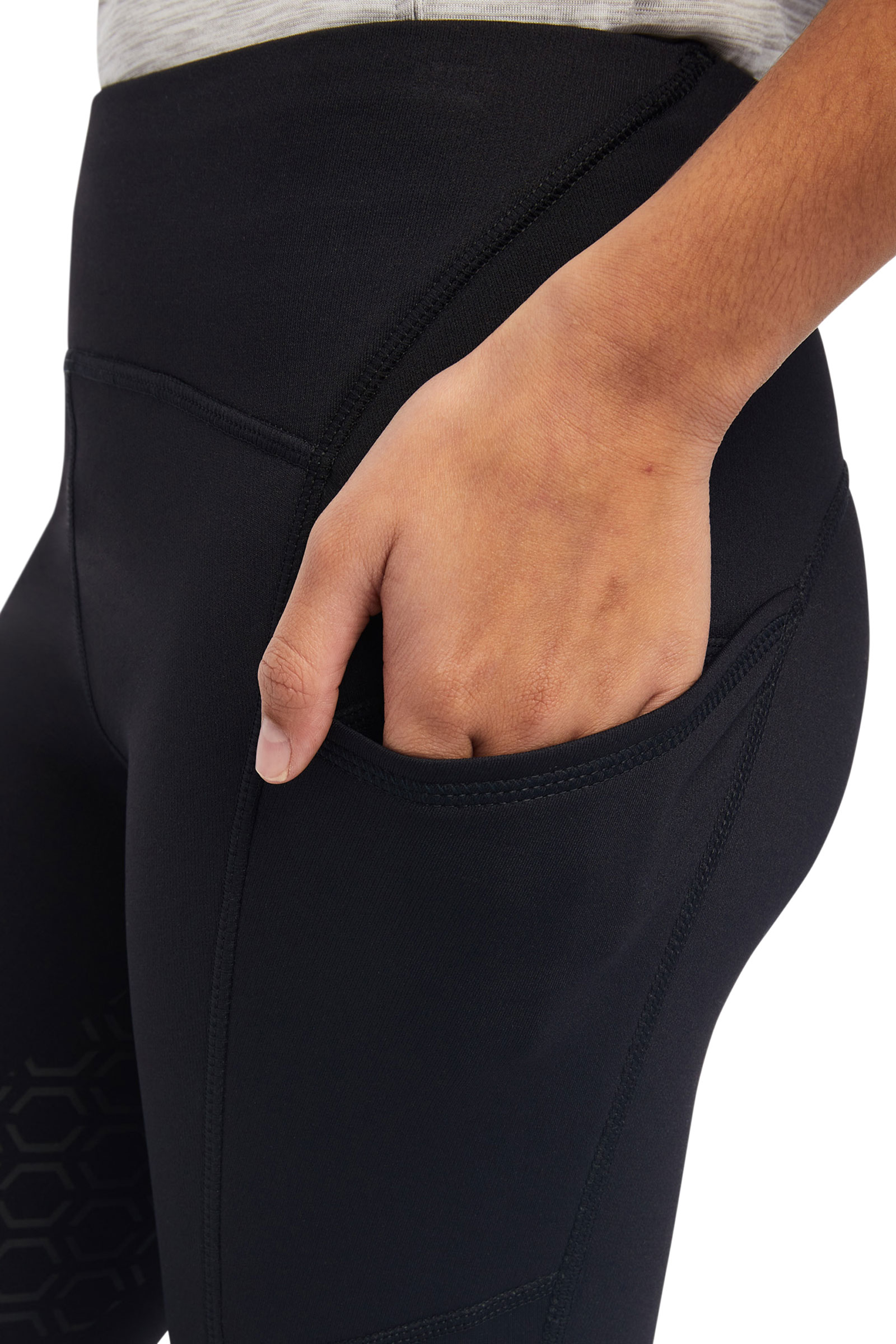 Ariat Venture Thermal Kinder Thermo-Reitleggings mit Halbgrip