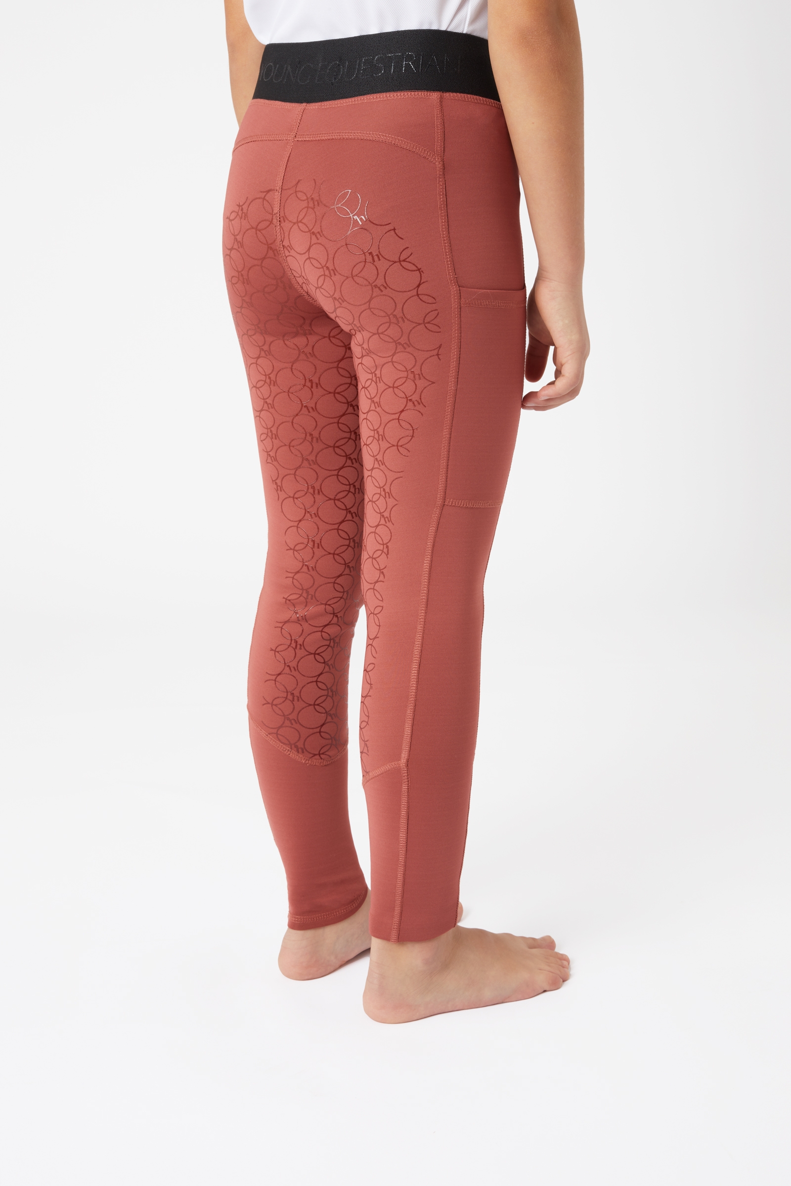 Horze Leighton Teens Vollbesatzreitleggings mit Silikongrip und warmem Futter