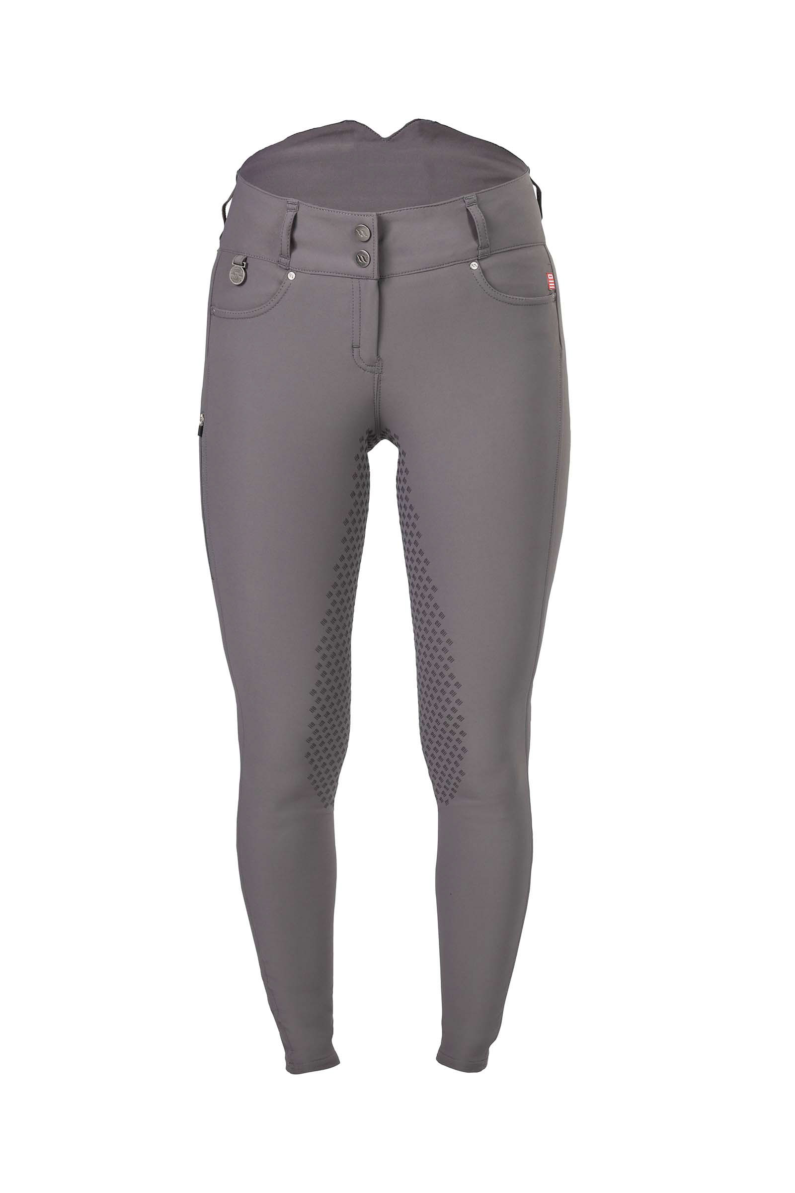 Grey Back on Track Julia Damen Reithose mit Vollbesatz