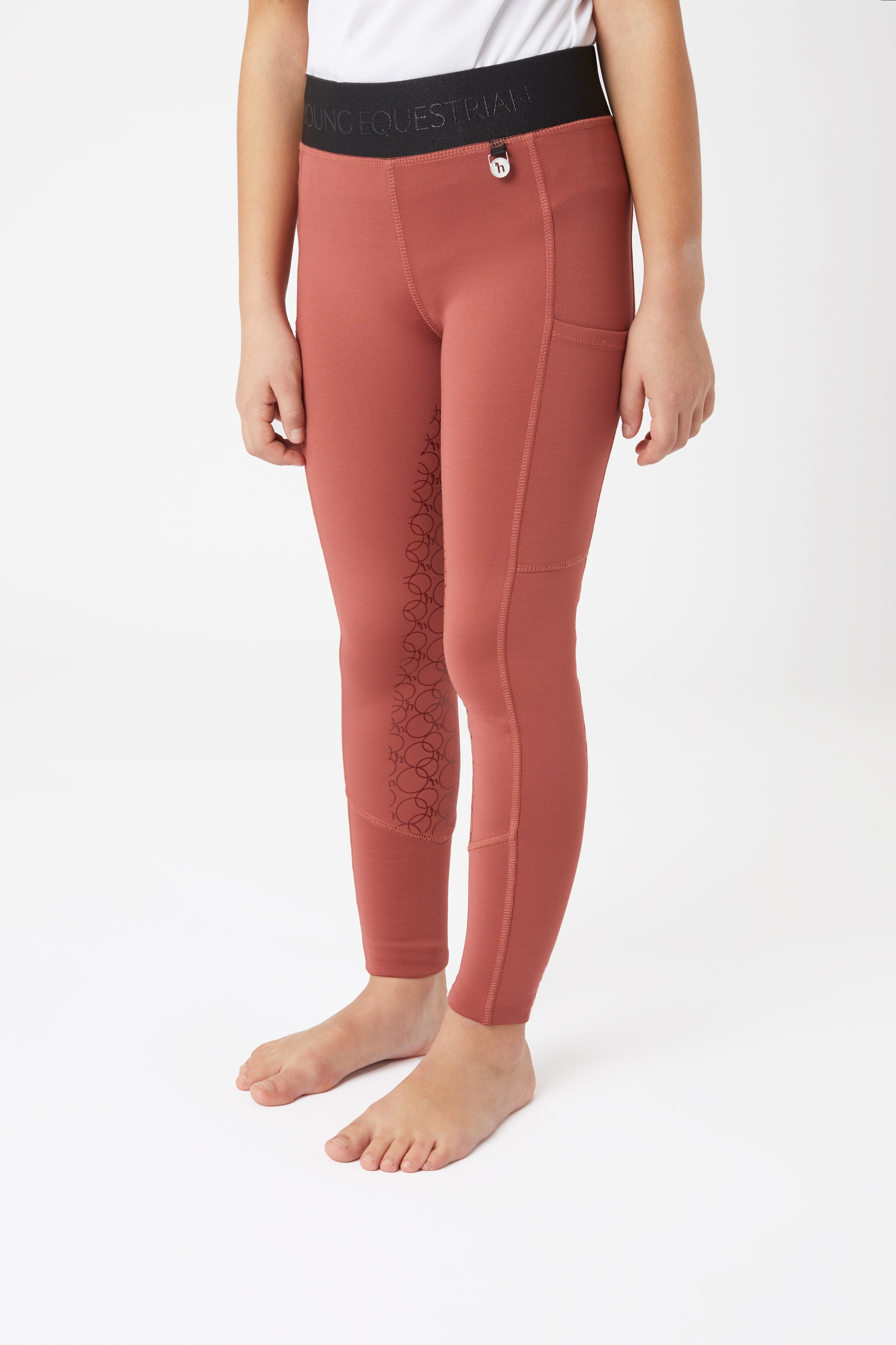 Horze Leighton Teens Vollbesatzreitleggings mit Silikongrip und warmem Futter