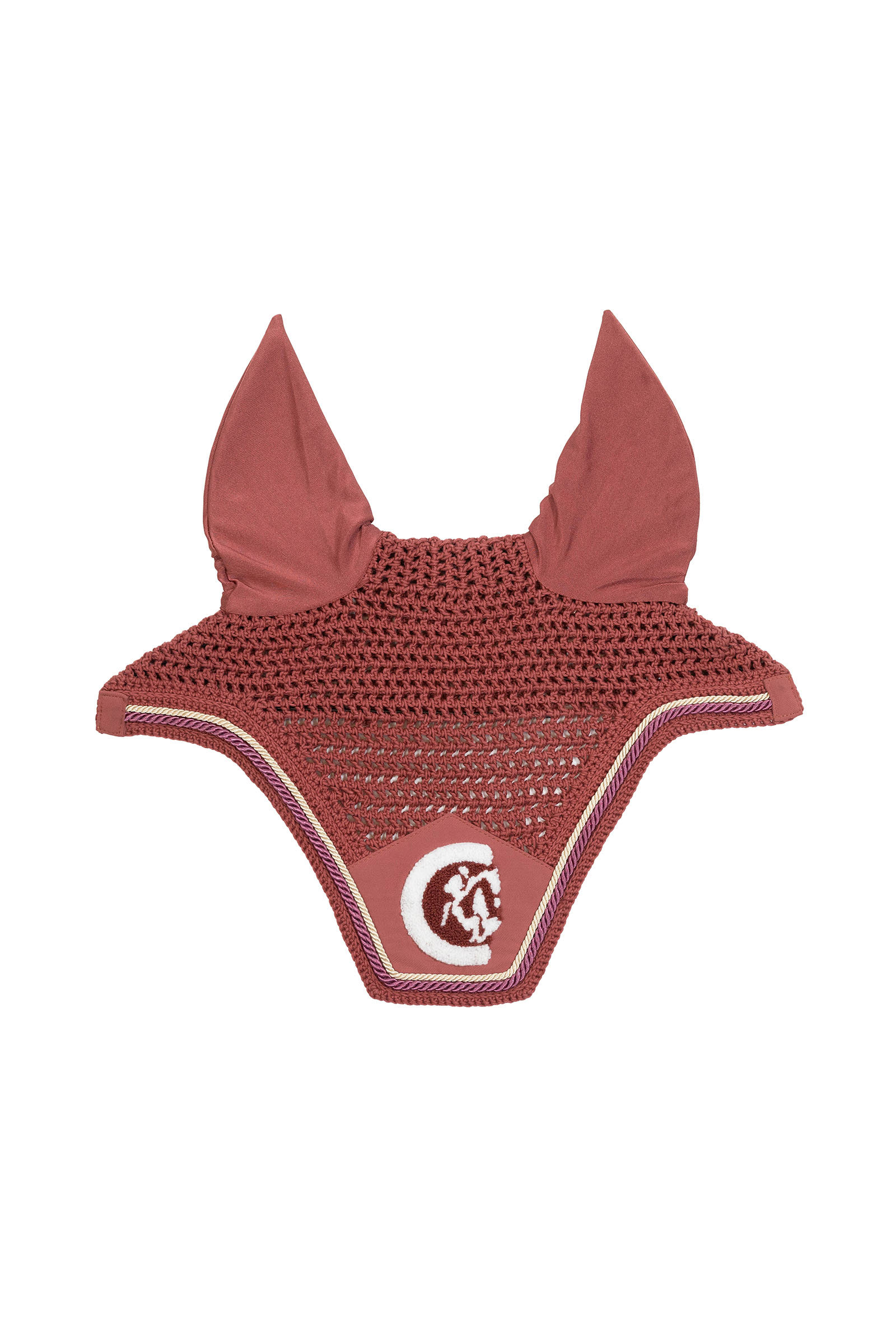 fuchsia Kentucky Horsewear Fliegenhaube Wellington 3D Logo rope