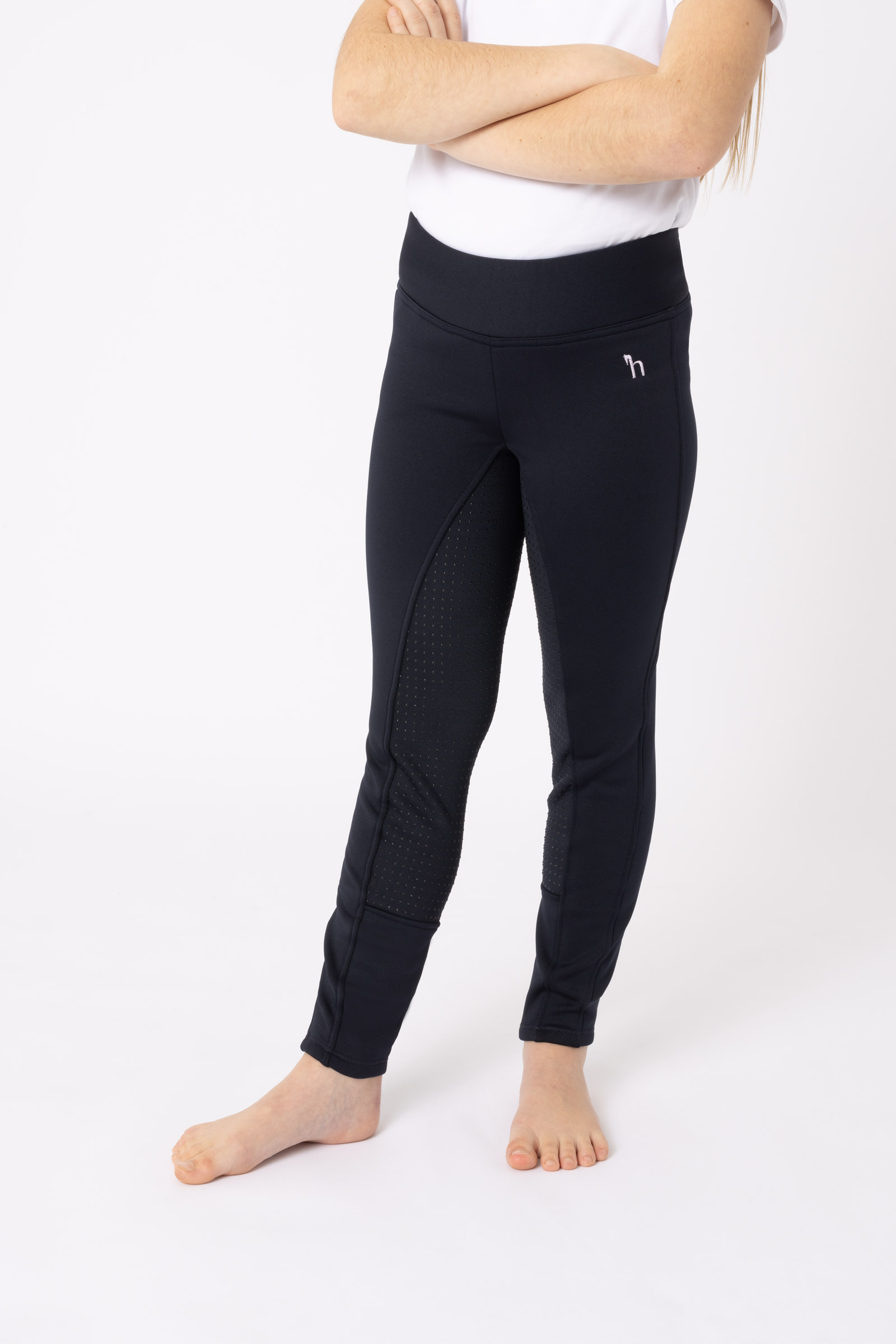 Horze Active Kinder Winter Reitleggings mit Silikonvollbesatz