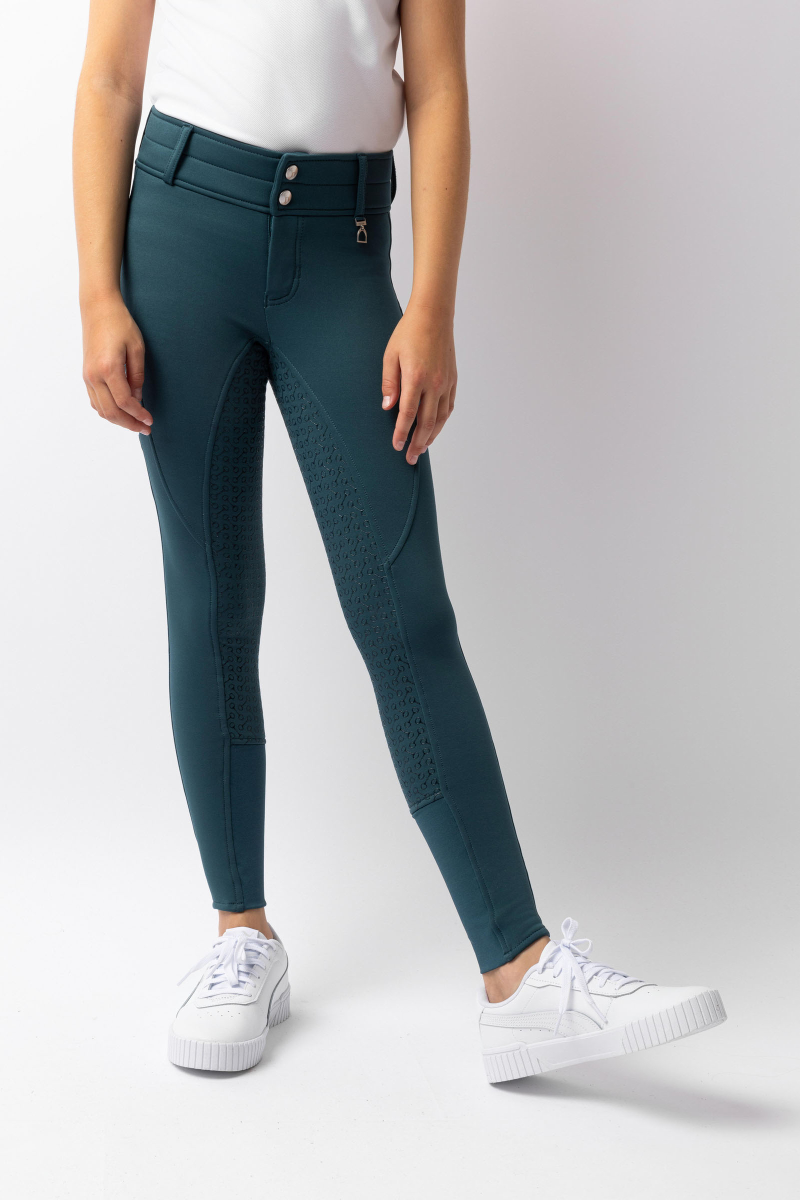 Horze Rhea Kinder Thermoreithose mit Vollbesatz und Ges&auml;&szlig;taschen