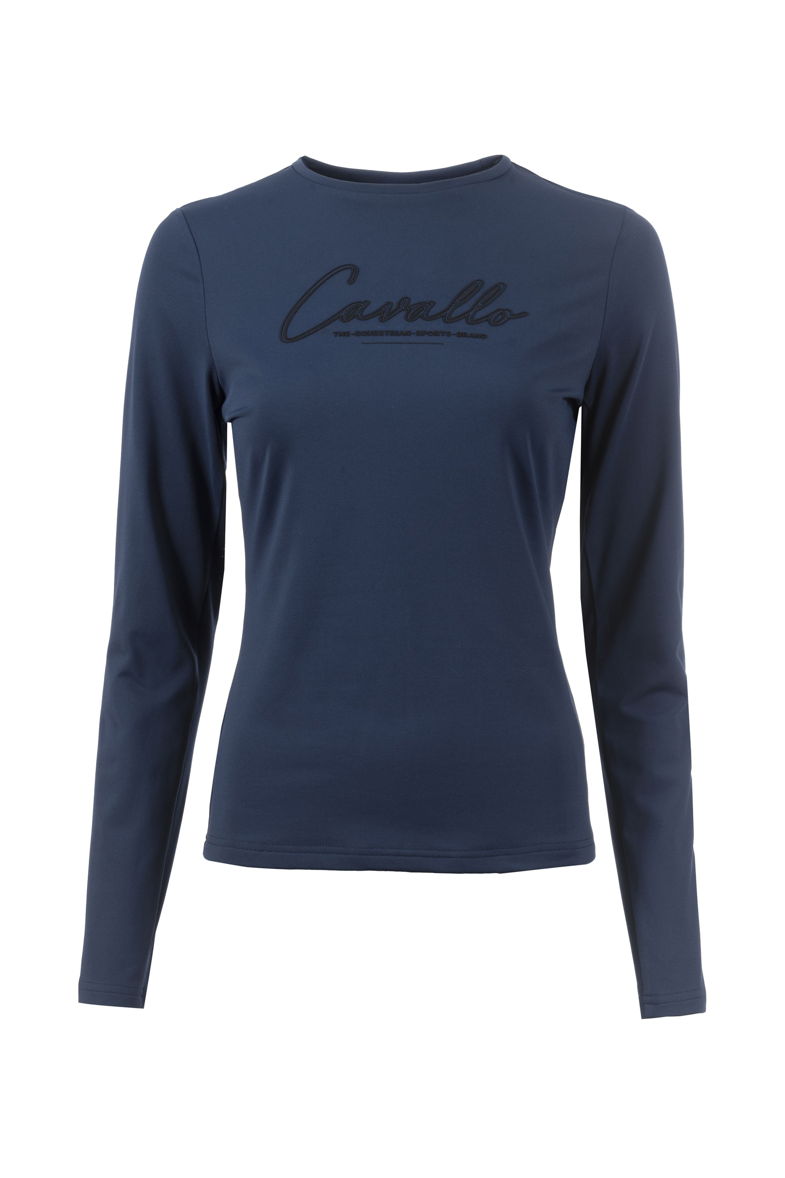 Nightblue Rundhals-Shirt Cavallo CavalMaron