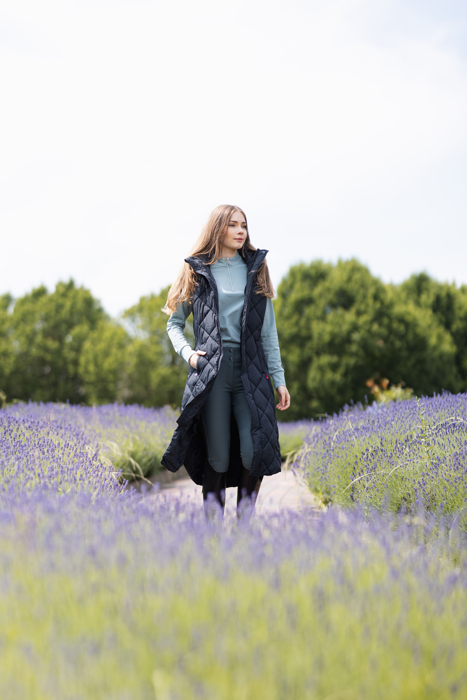 B Vertigo Gem Damen lange gef&uuml;tterte Reitweste