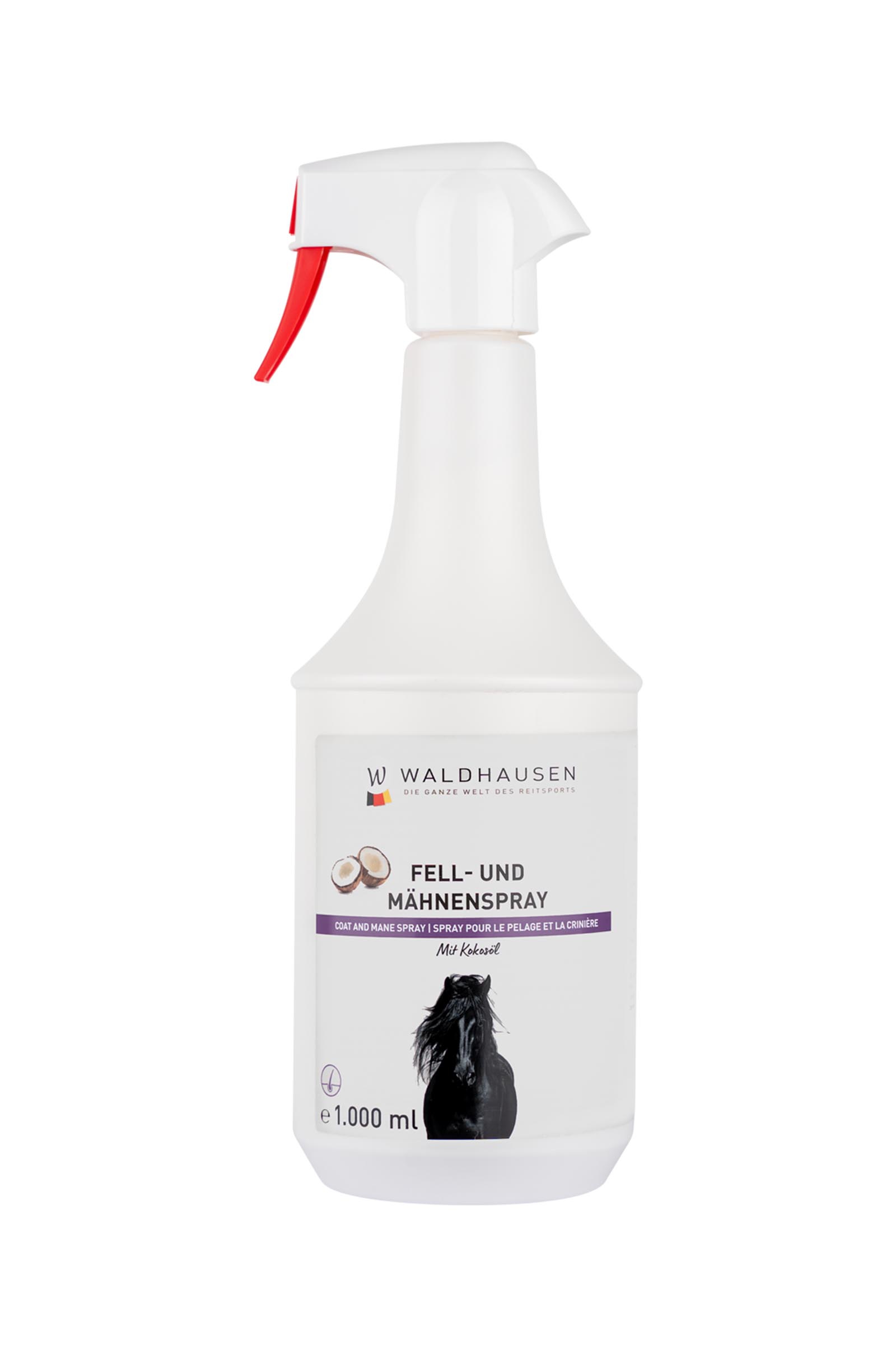 Clear Waldhausen Fell & Mähnen Spray mit Kokosöl, 1 l