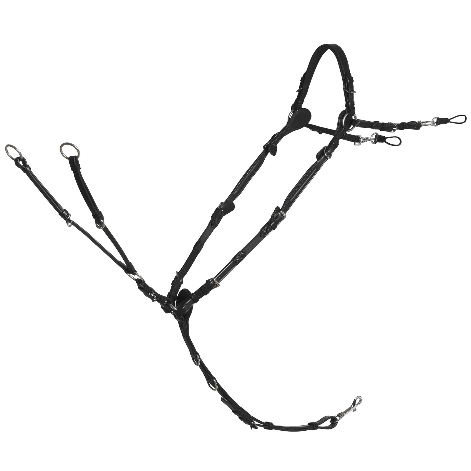 Black/Silver Schockemöhle Sports Sevilla Select Vorderzeug