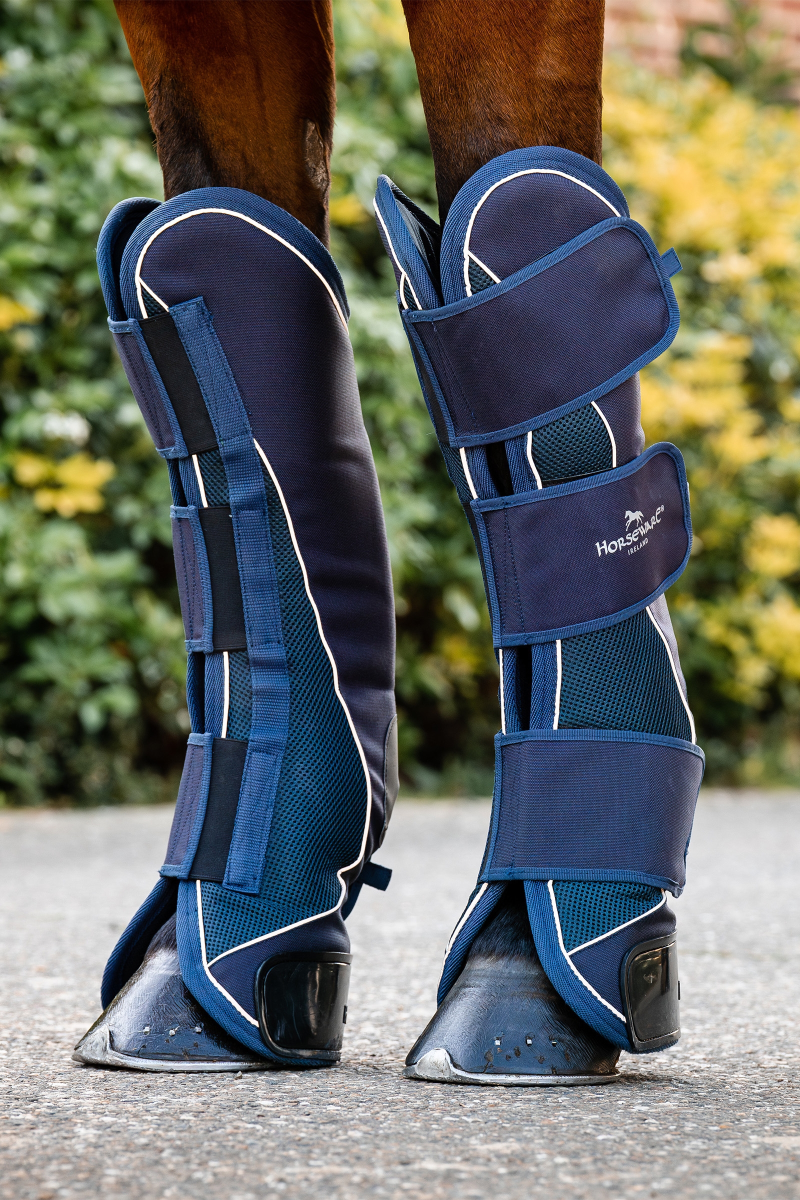 Navy Horseware Signature Transport Gamaschen