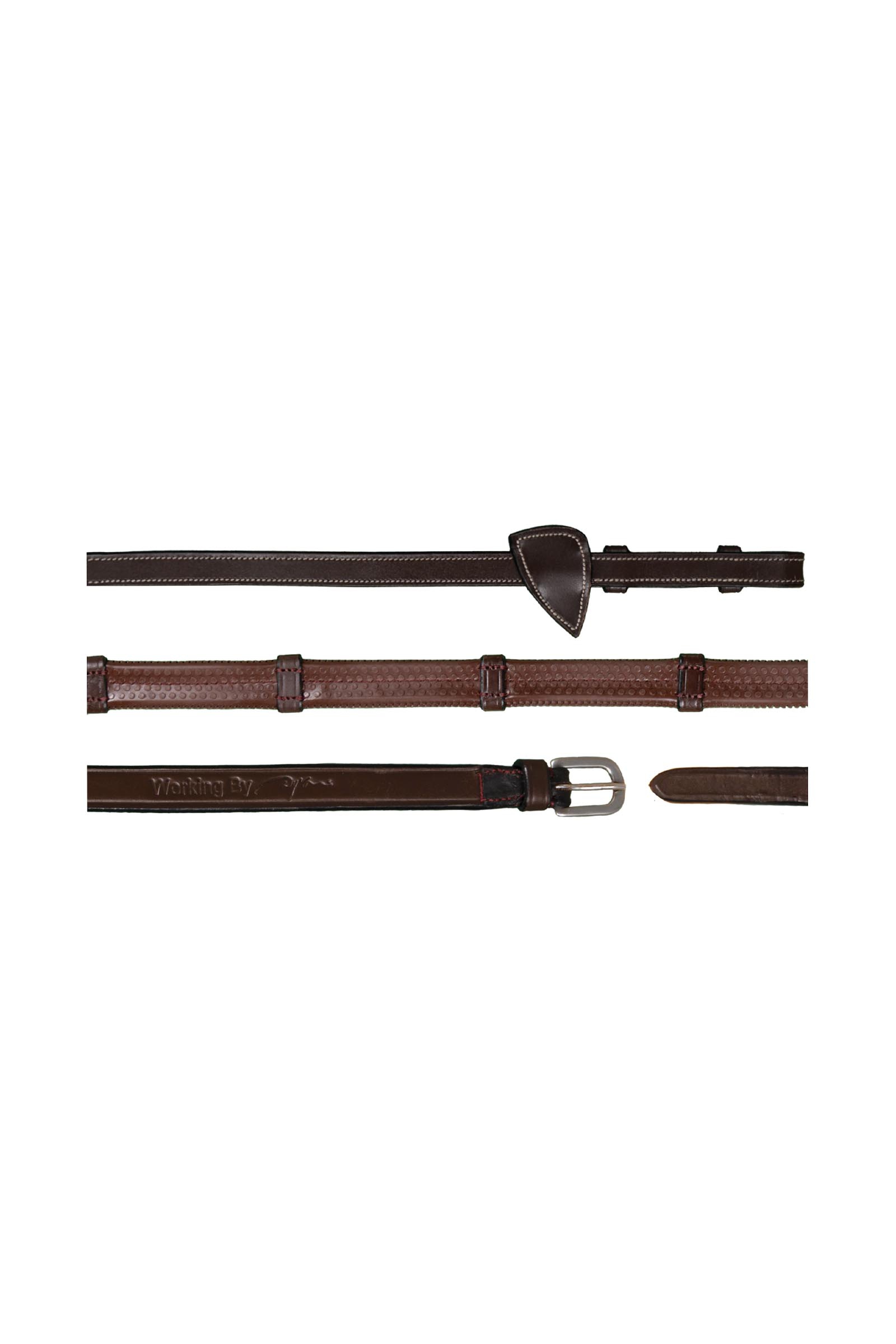 Brown Dy'on Working Gummiz&uuml;gel (13 mm) mit 7 Lederstegen