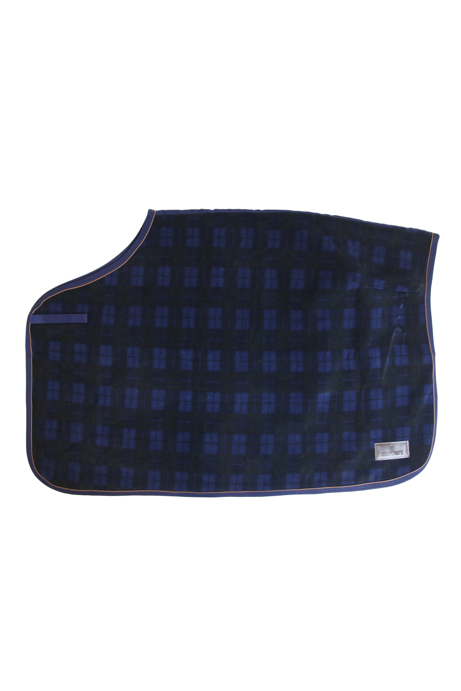 Navy/Check Kentucky Horsewear Heavy Fleece Nierendecke