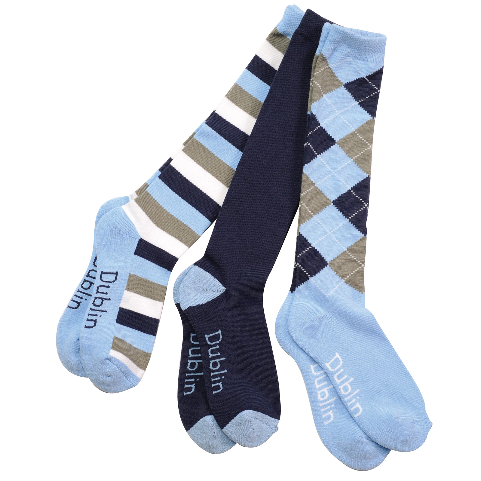 Navy/Blue Heaven Dublin Socken 3er Pack / 3 Muster