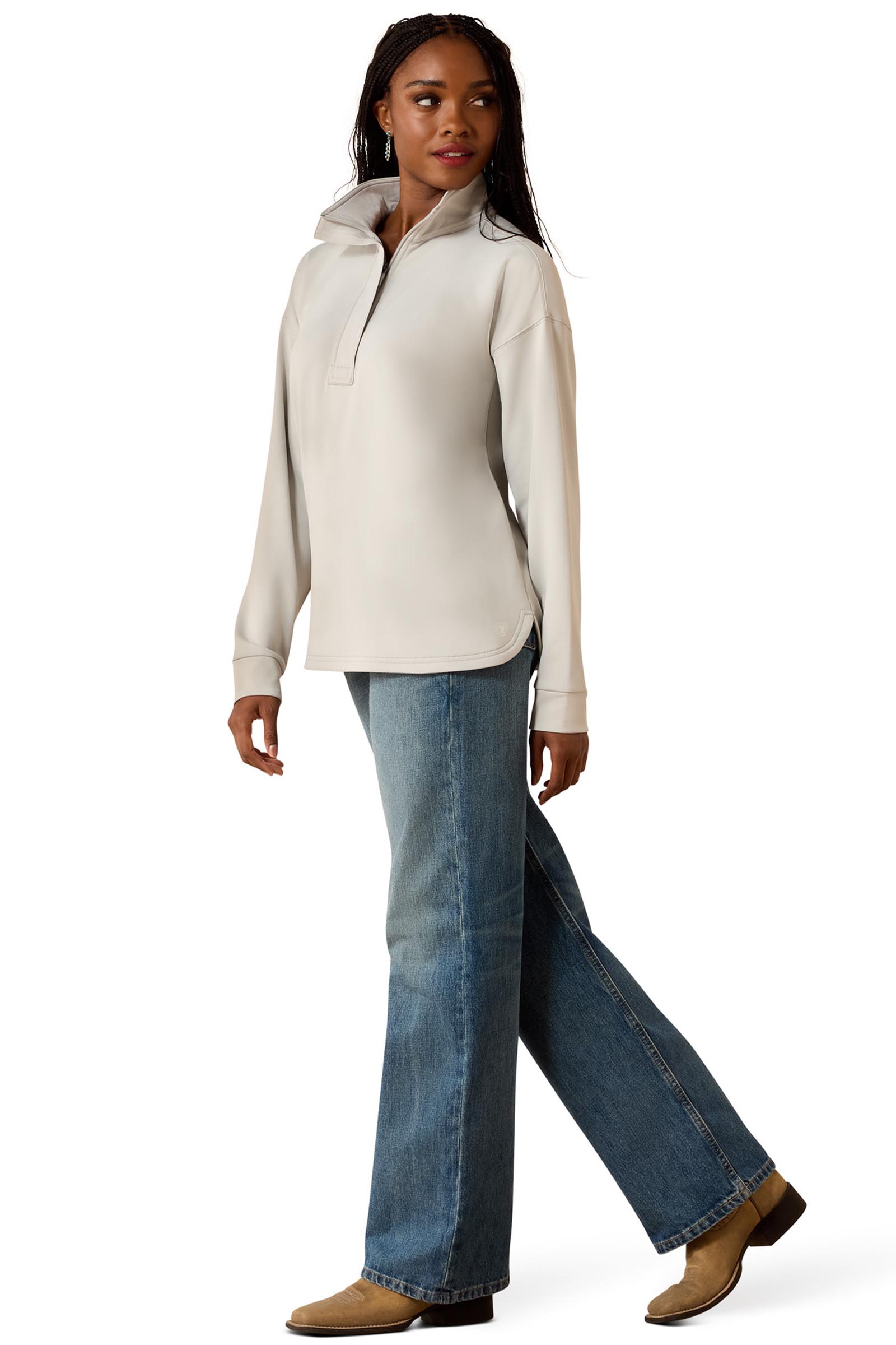 Ariat Damen Breeze Logo 1/2 Zip Sweatshirt