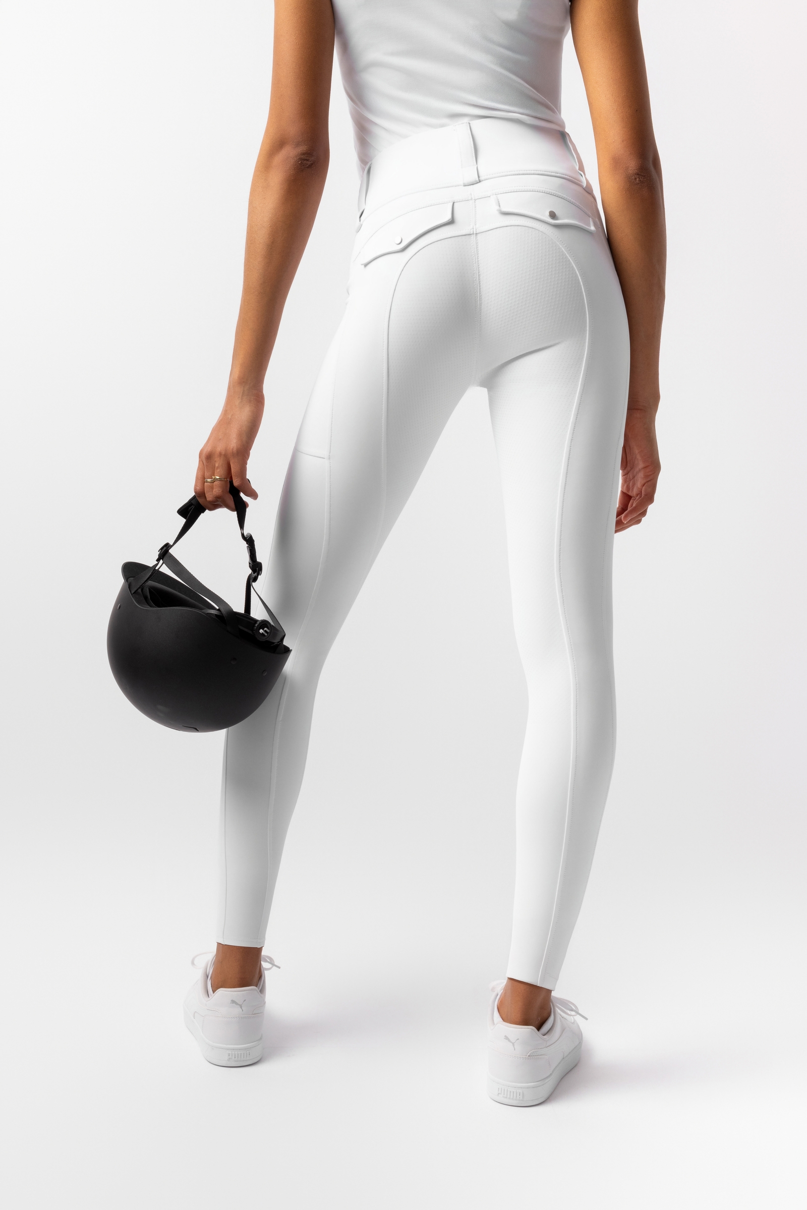 Horze Damenreitleggings Anya mit Vollbesatz aus Silikon UPF 50+