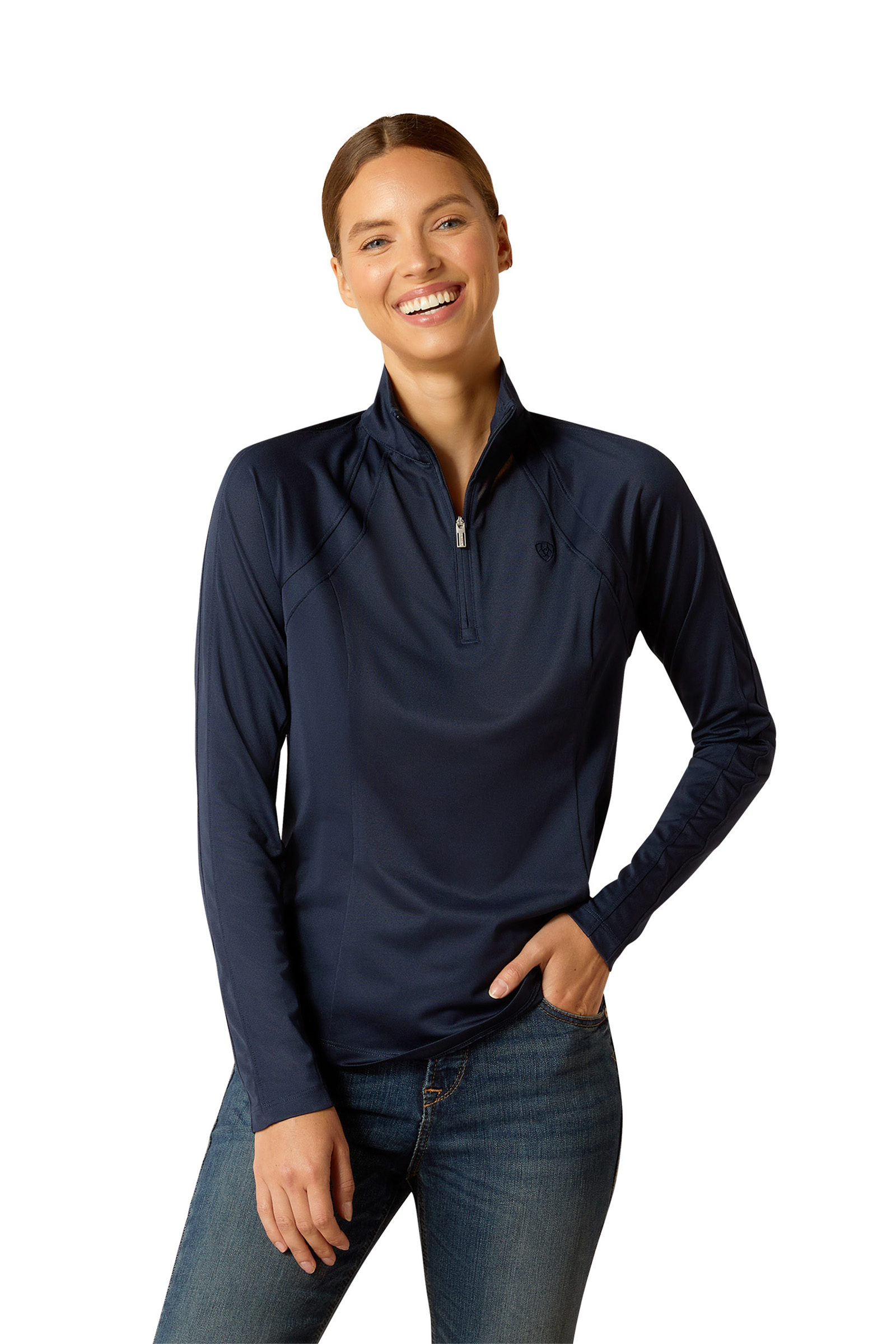 Navy Ariat Sunstopper 3.0 Damen Baselayer