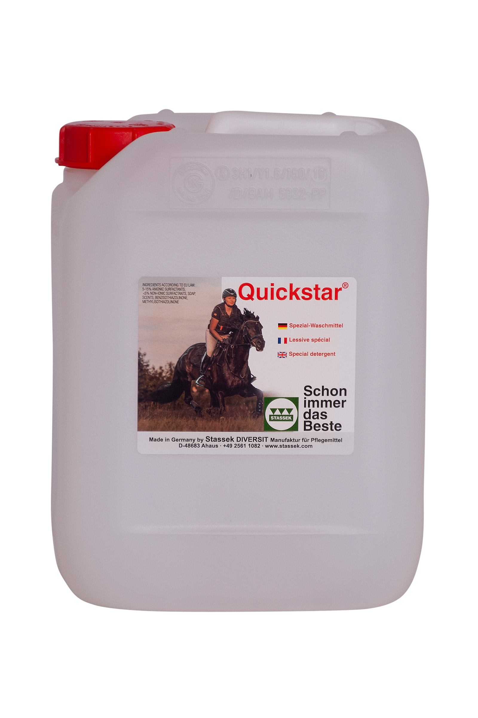 Stassek Quickstar Spezialwaschmittel für Leder und Wolle, 2 Liter