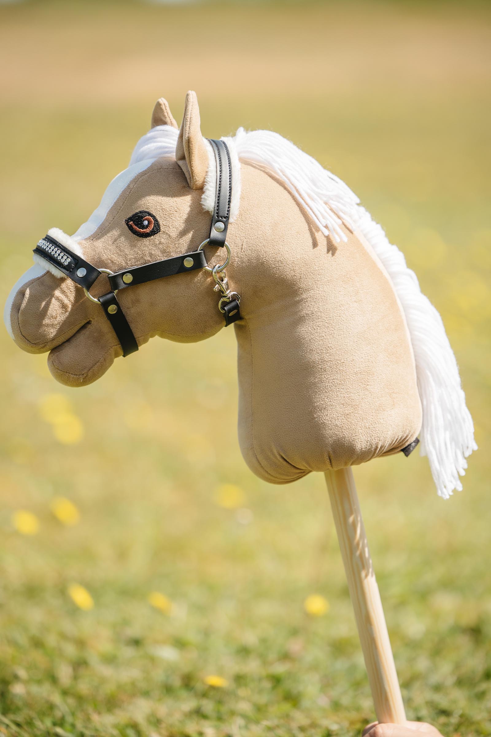 My Hobby Horse Halfter mit Pl&uuml;sch & Steinen