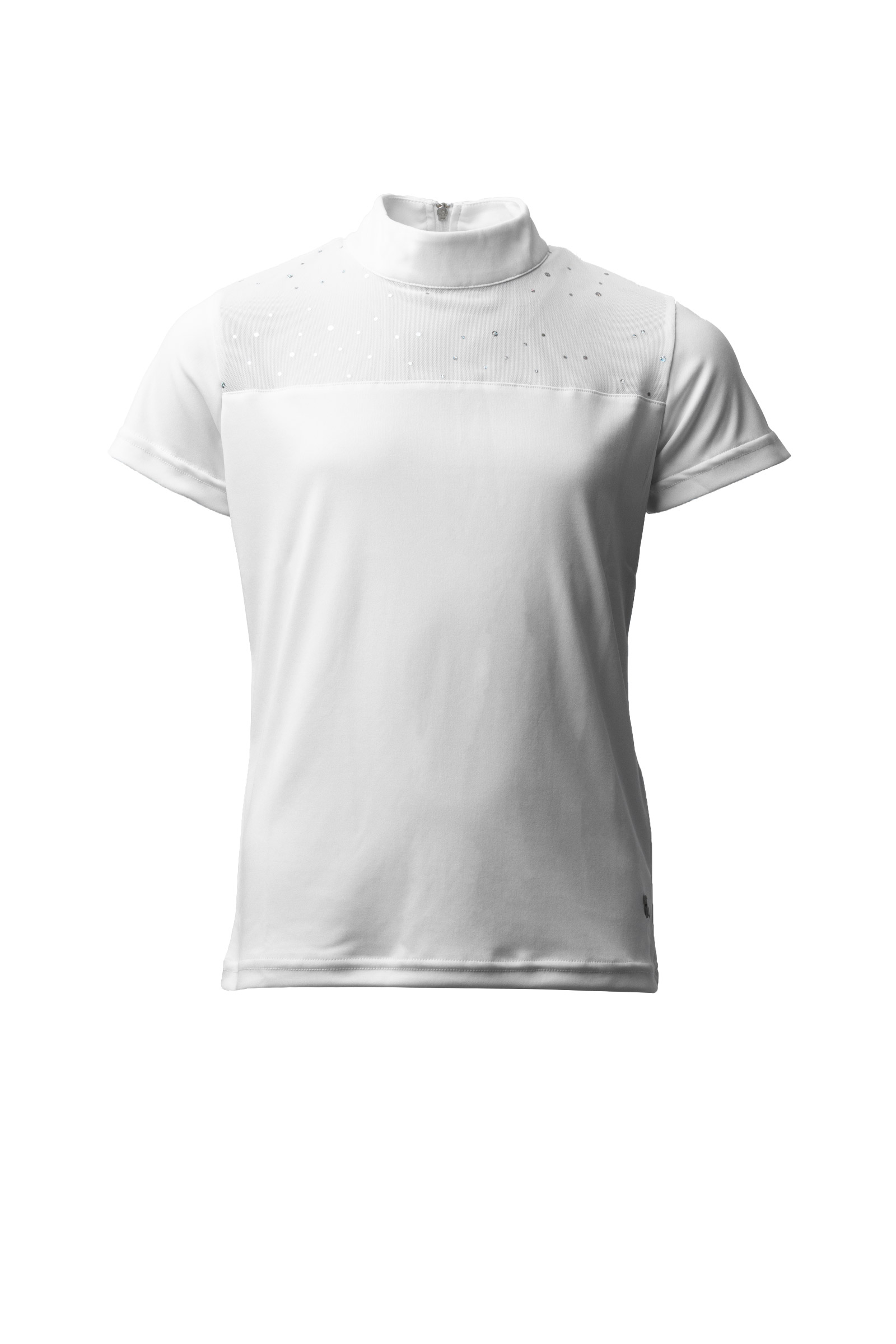 White Horze Young Rider Kaya Turniershirt mit Kristalldetails