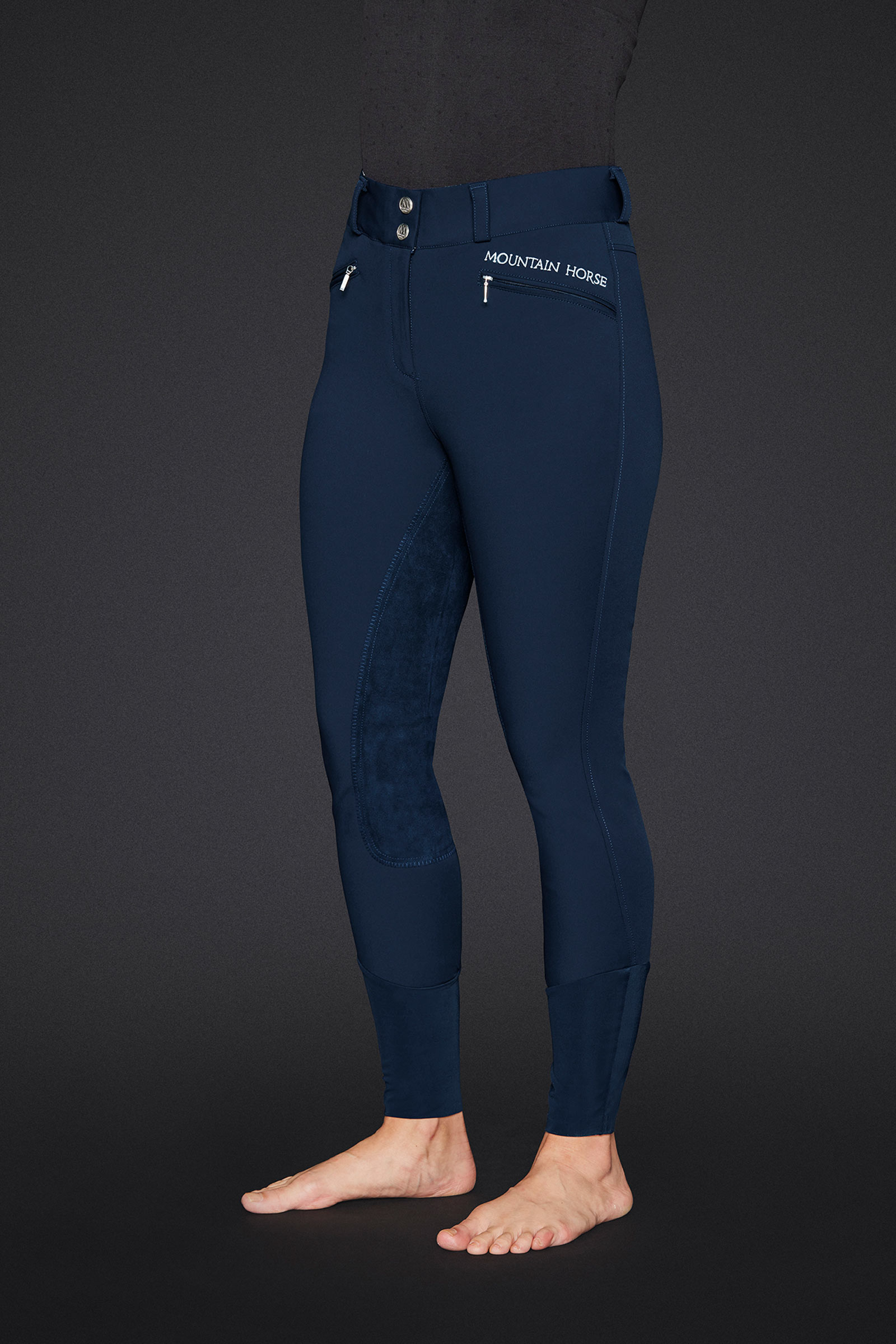 Mountain Horse Diana Damen Reithose mit Vollbesatz aus Kunstleder