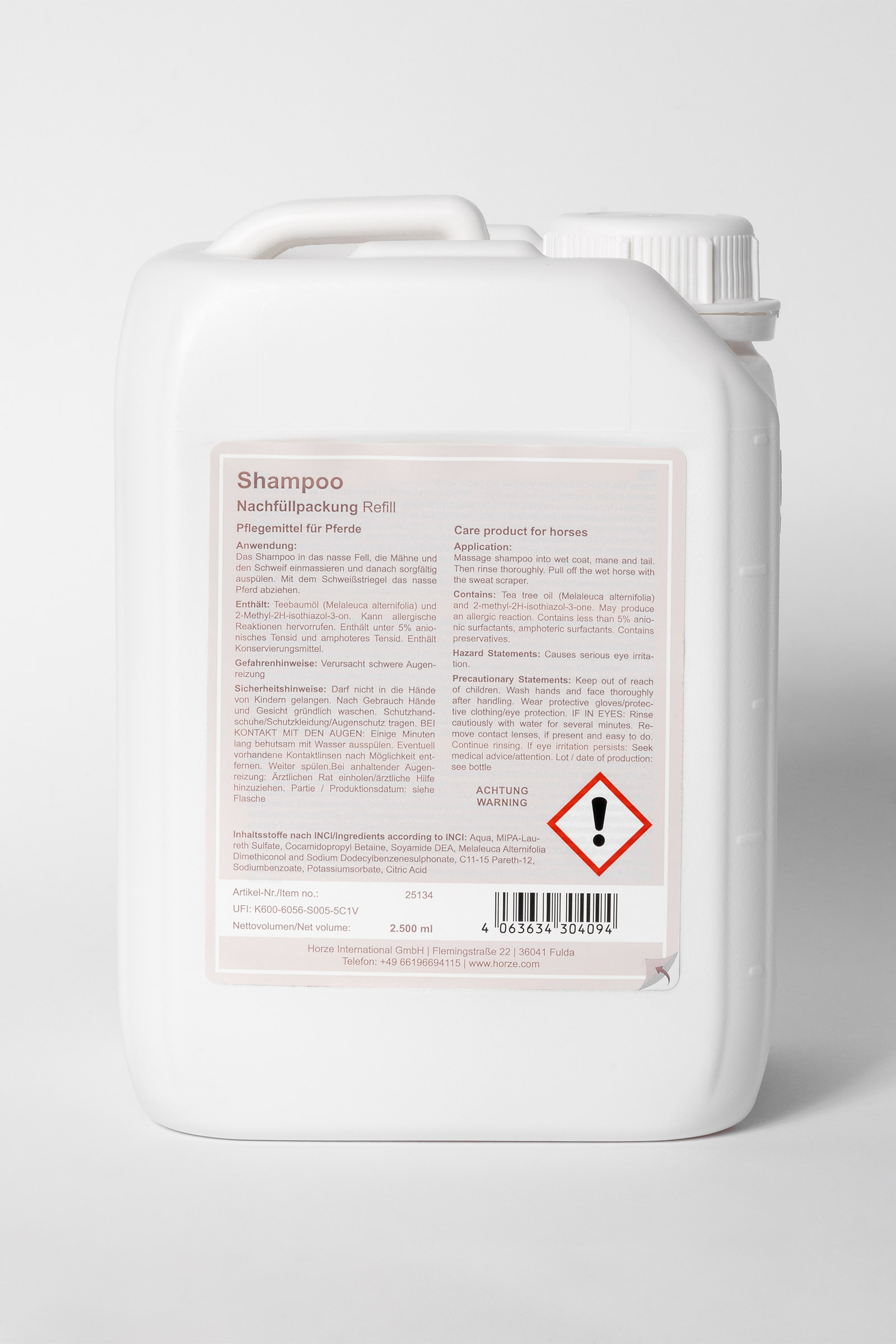 Horze Teebaum&ouml;l Shampoo Refill, 2.5l