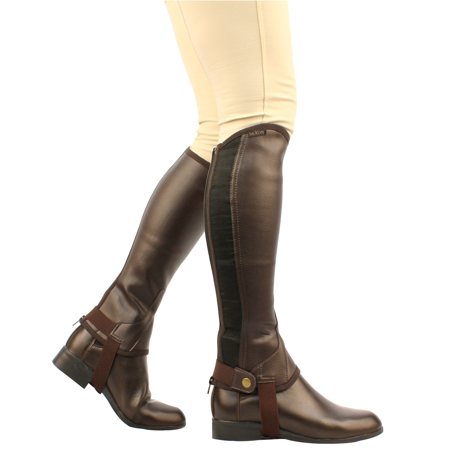 Saxon Equileather Half Chaps, JR