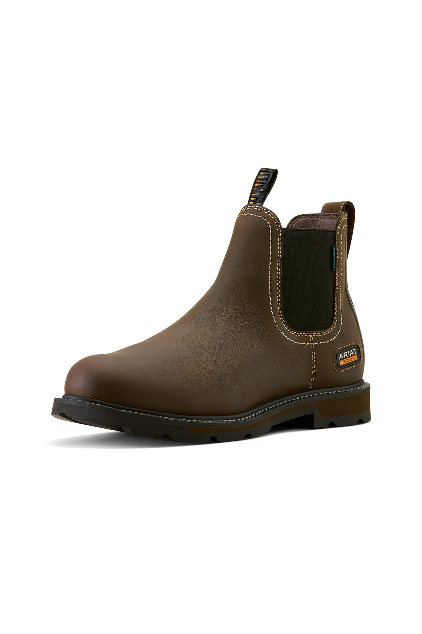 Dark Brown Ariat Herren Groundbreaker Chelsea H2O mit Stahlkappe