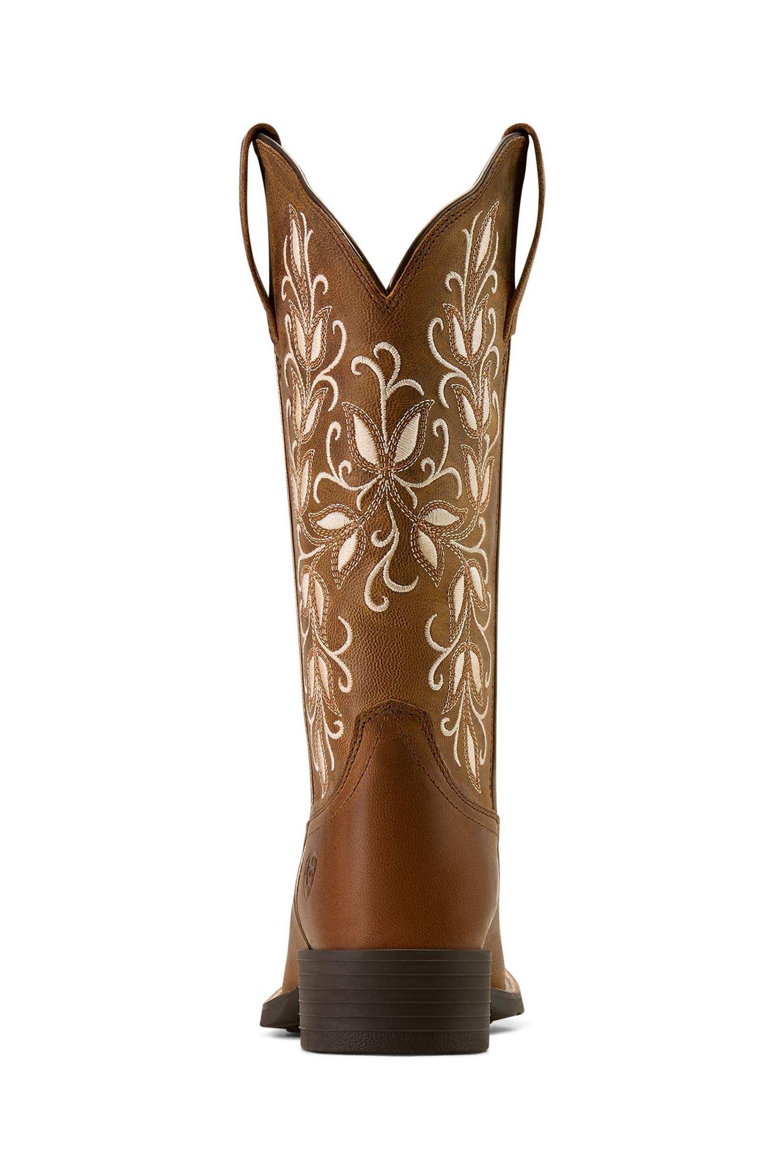 Ariat Damen Round Up Holly Westernstiefel mit breiten Square Toe  