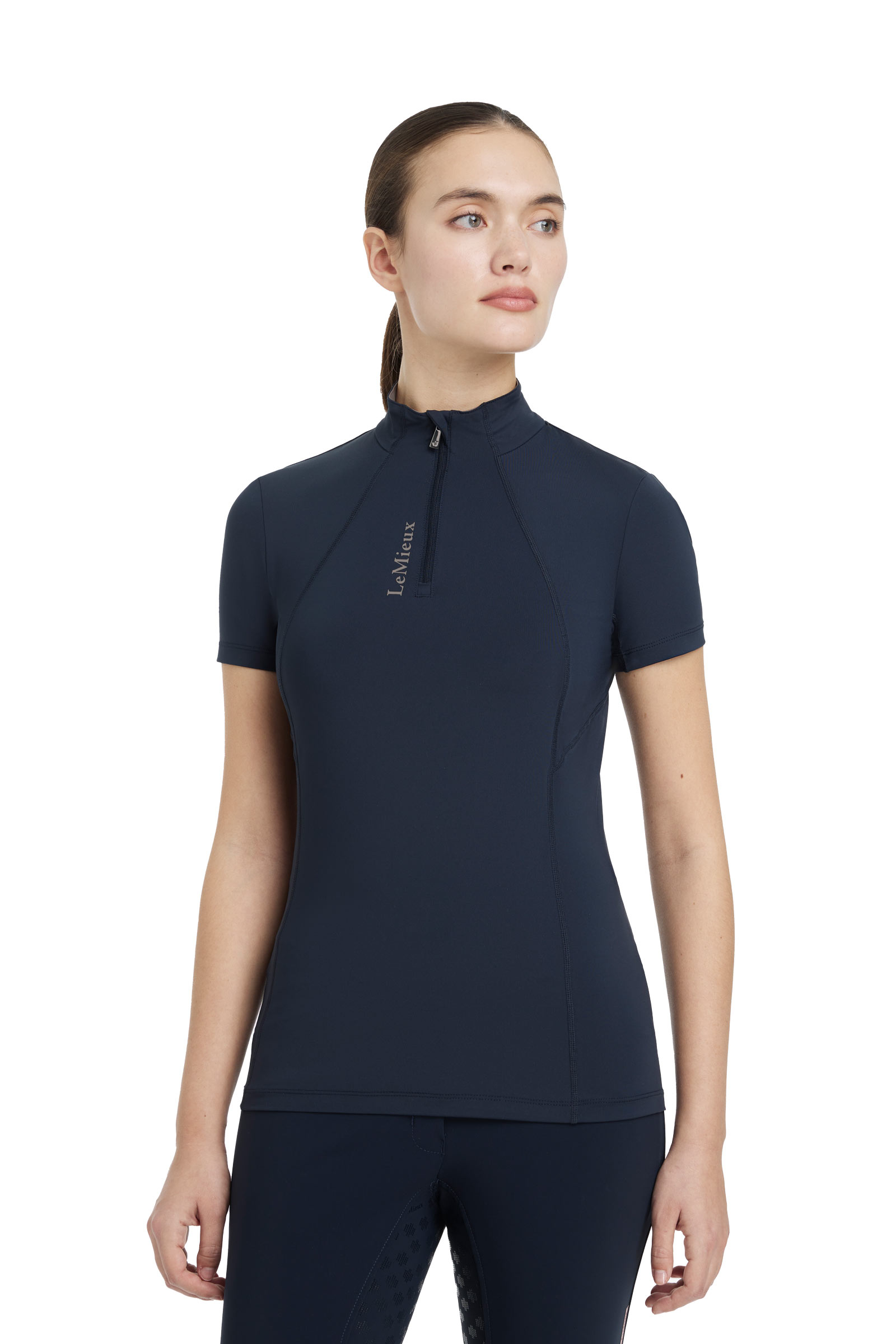 Navy LeMieux Classique Damen Funktionsshirt mit kurzem Arm