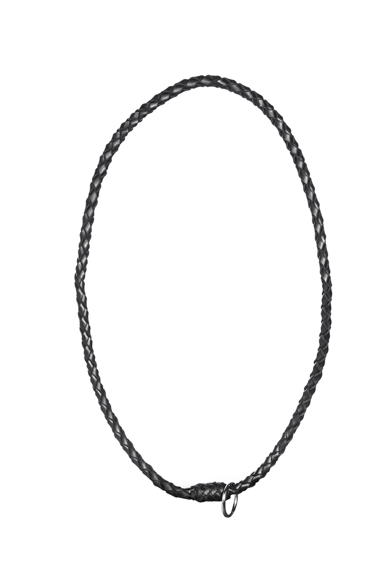 Black F.R.A. Freedom Riding Articles Kripton Neck Rope (System 1) Woven Leather, 15mm