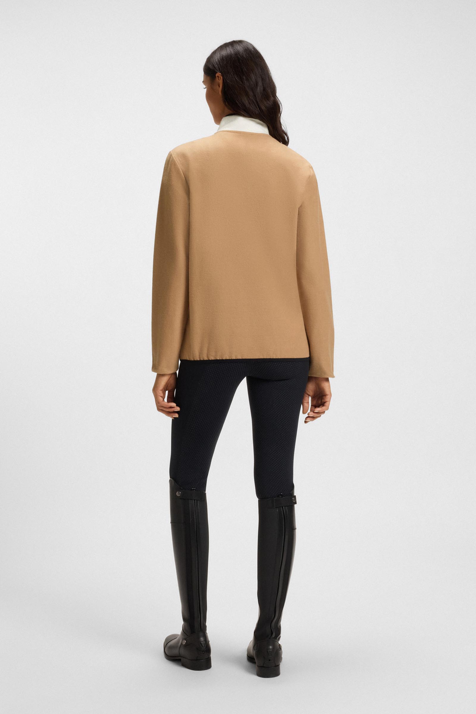 Boss Fedora Damen Felpa mit halbem Rei&szlig;verschluss