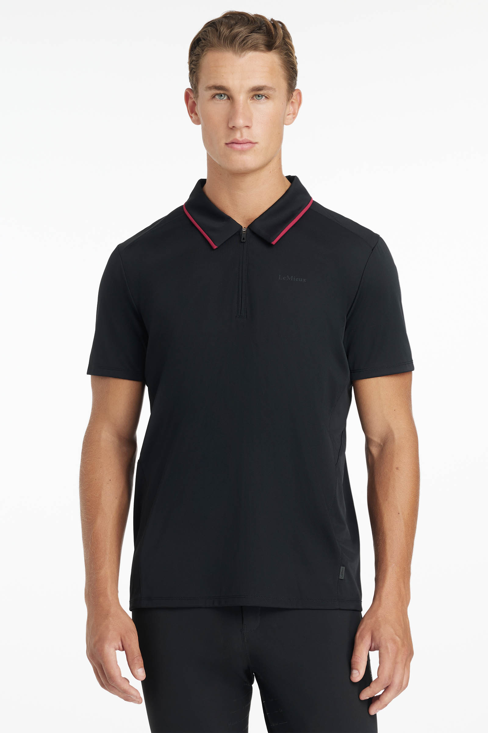 Black LeMieux Herren Performance Poloshirt