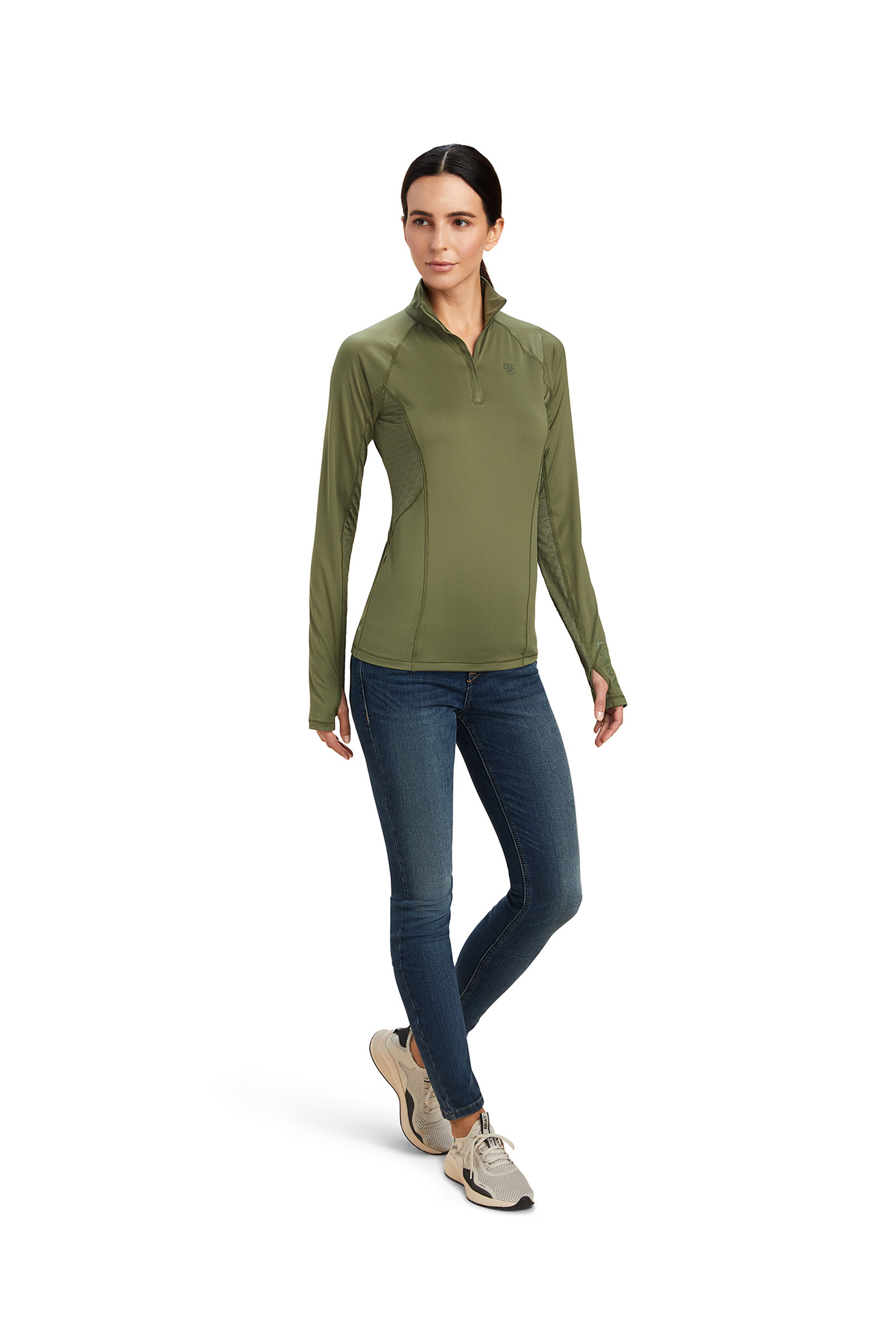 Ariat Lowell 2.0 Damen 1/4 Zip Longsleeve Shirt