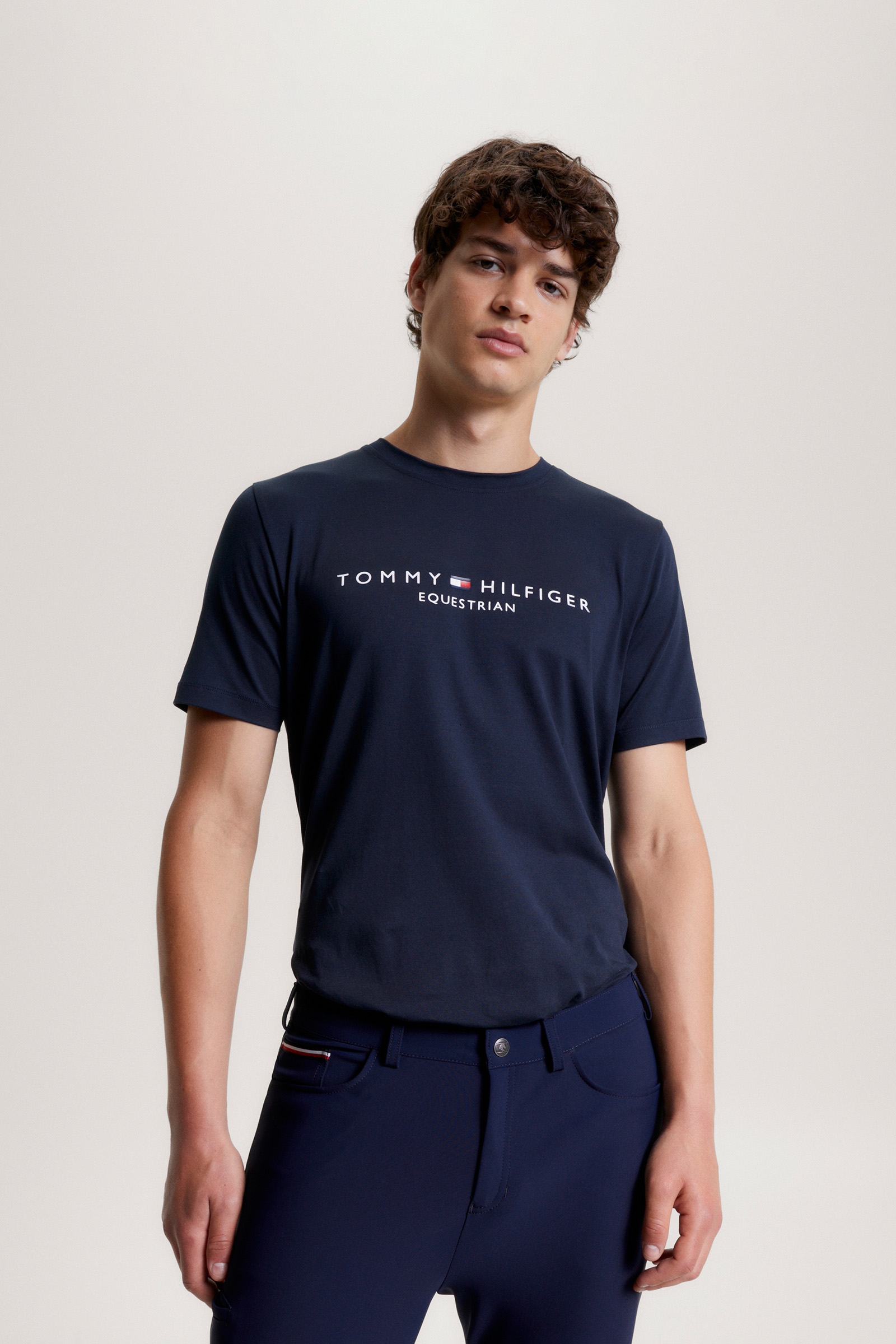 Tommy Hilfiger Equestrian Williamsburg T-Shirt mit Motiv und kurzen Ärmeln