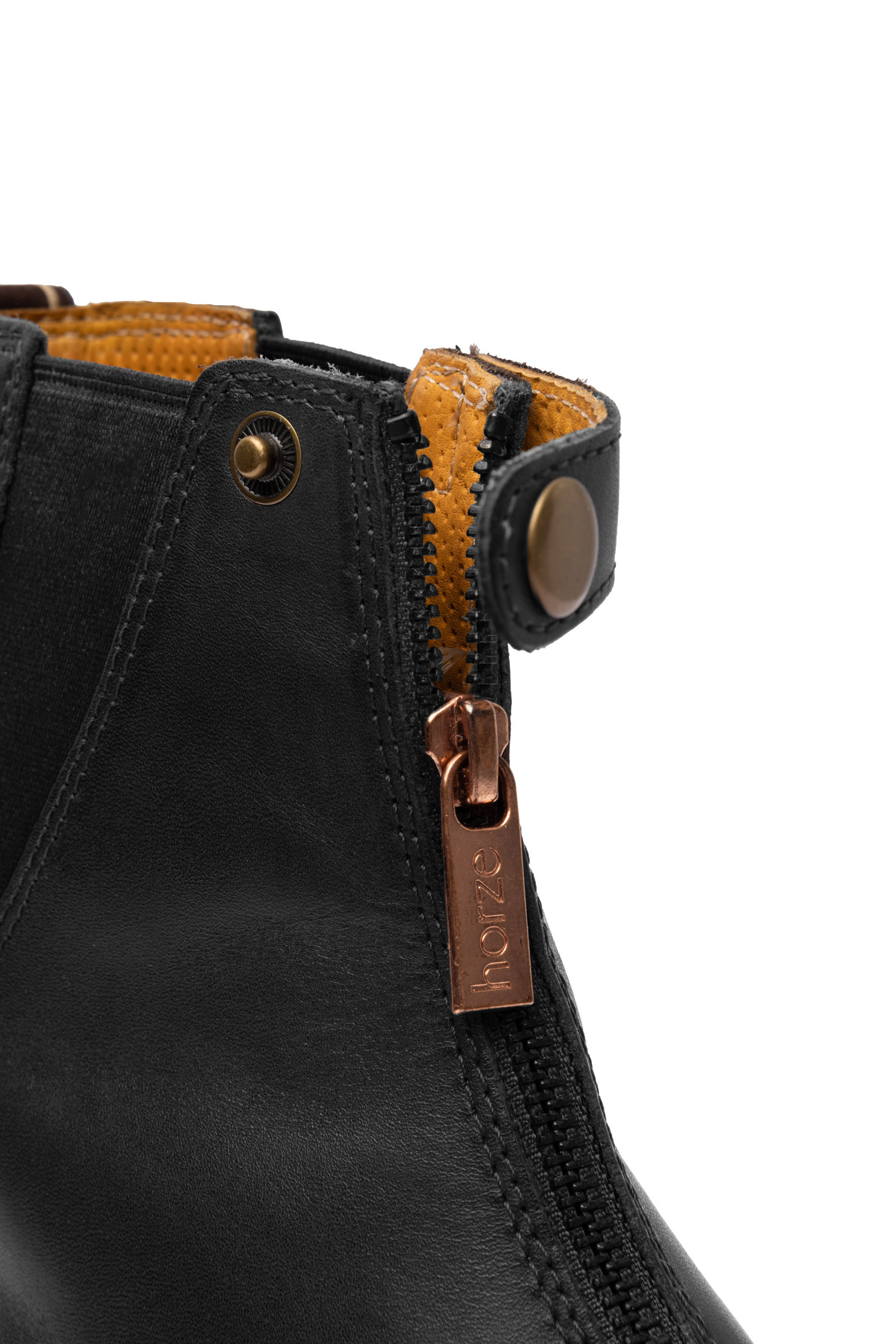 Horze Rose Reitstiefeletten aus Leder mit Rei&szlig;verschluss