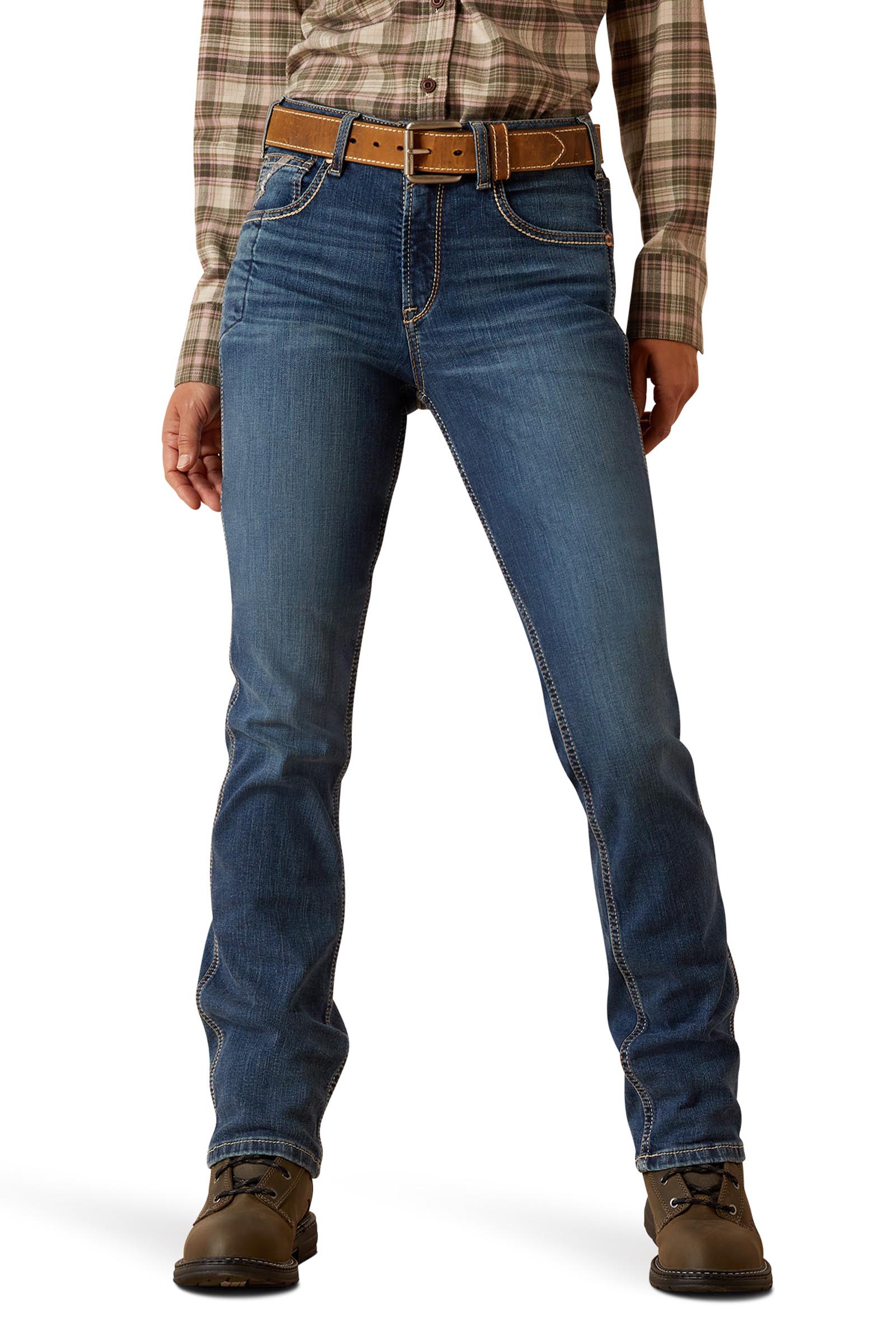 Ariat Rebar HR Riveter Straight Damen Jeans mit geradem Bein